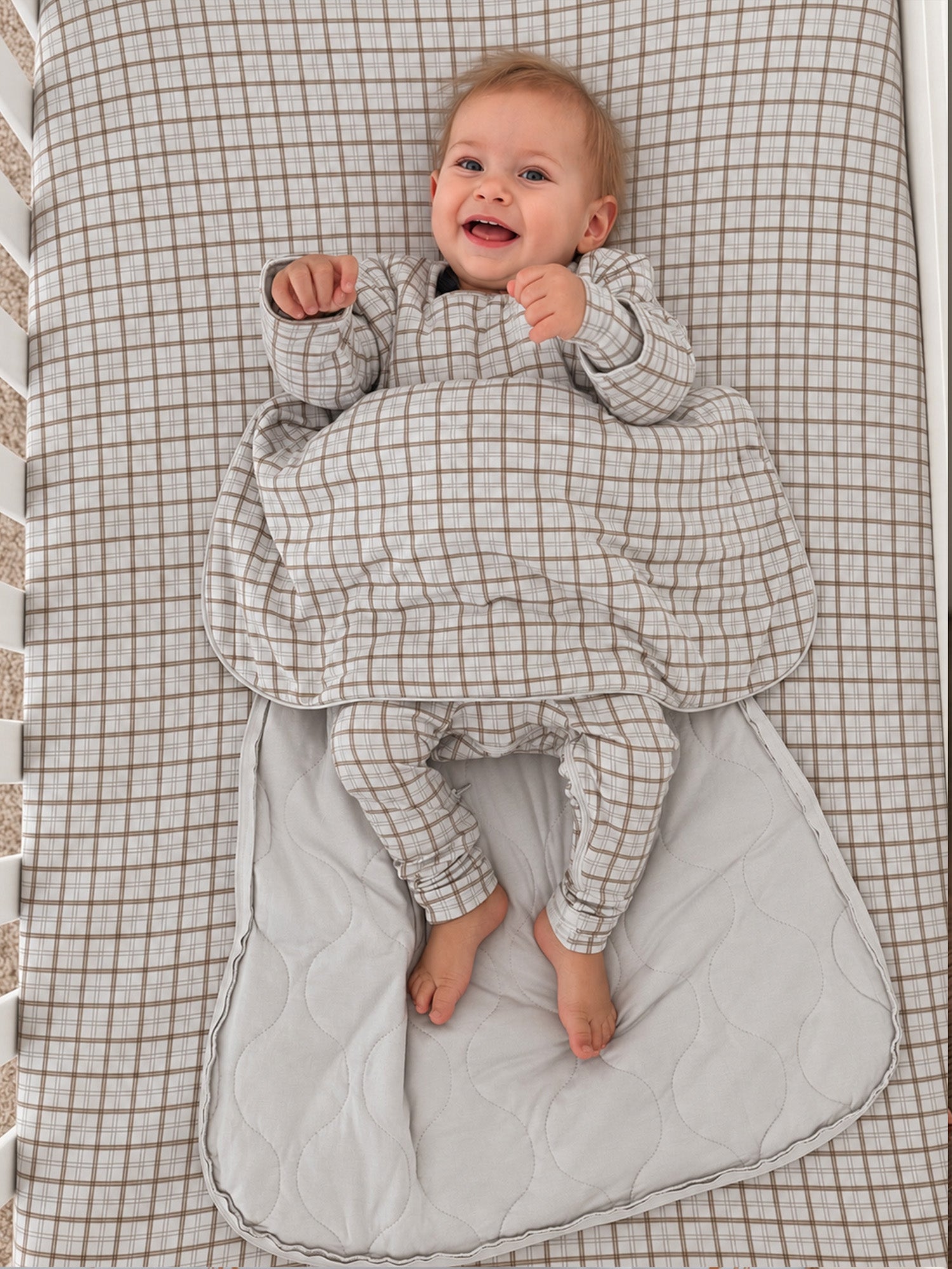 Long Sleeve Sleep Sack - Plaid / 1.0 TOG