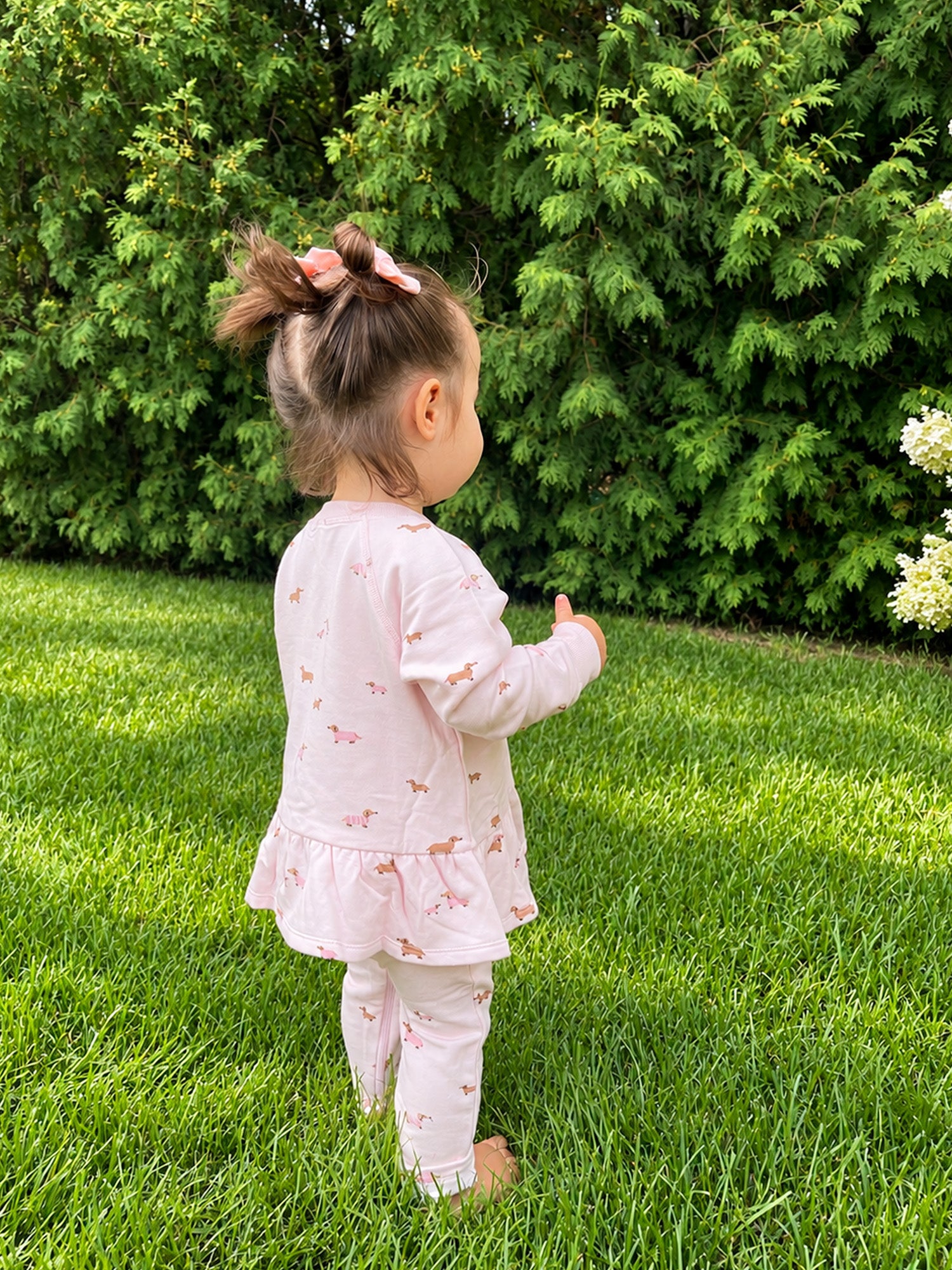 Fleece Two Piece Ruffled Sweatsuit - Girldog