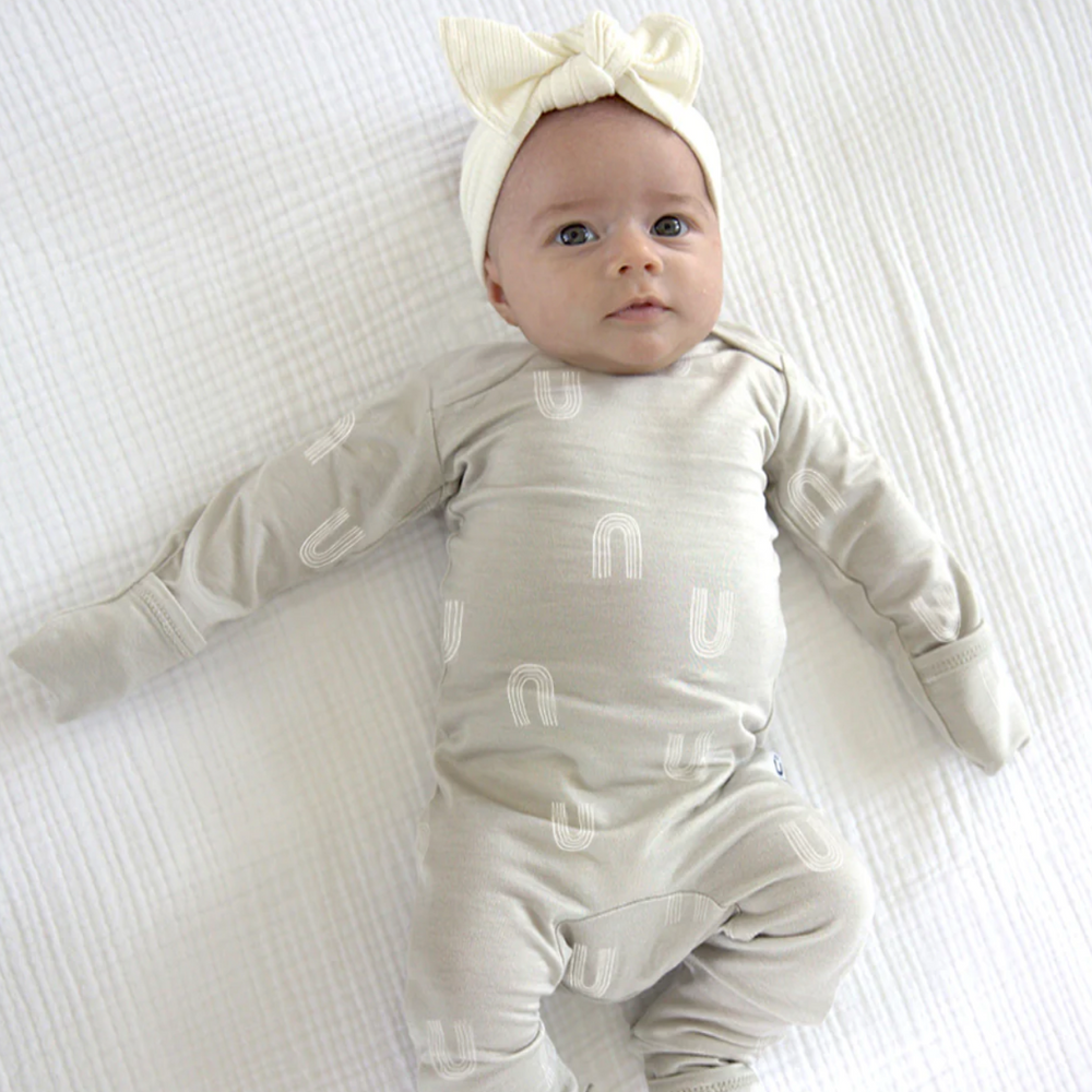 Newborn sleepers with best sale mittens