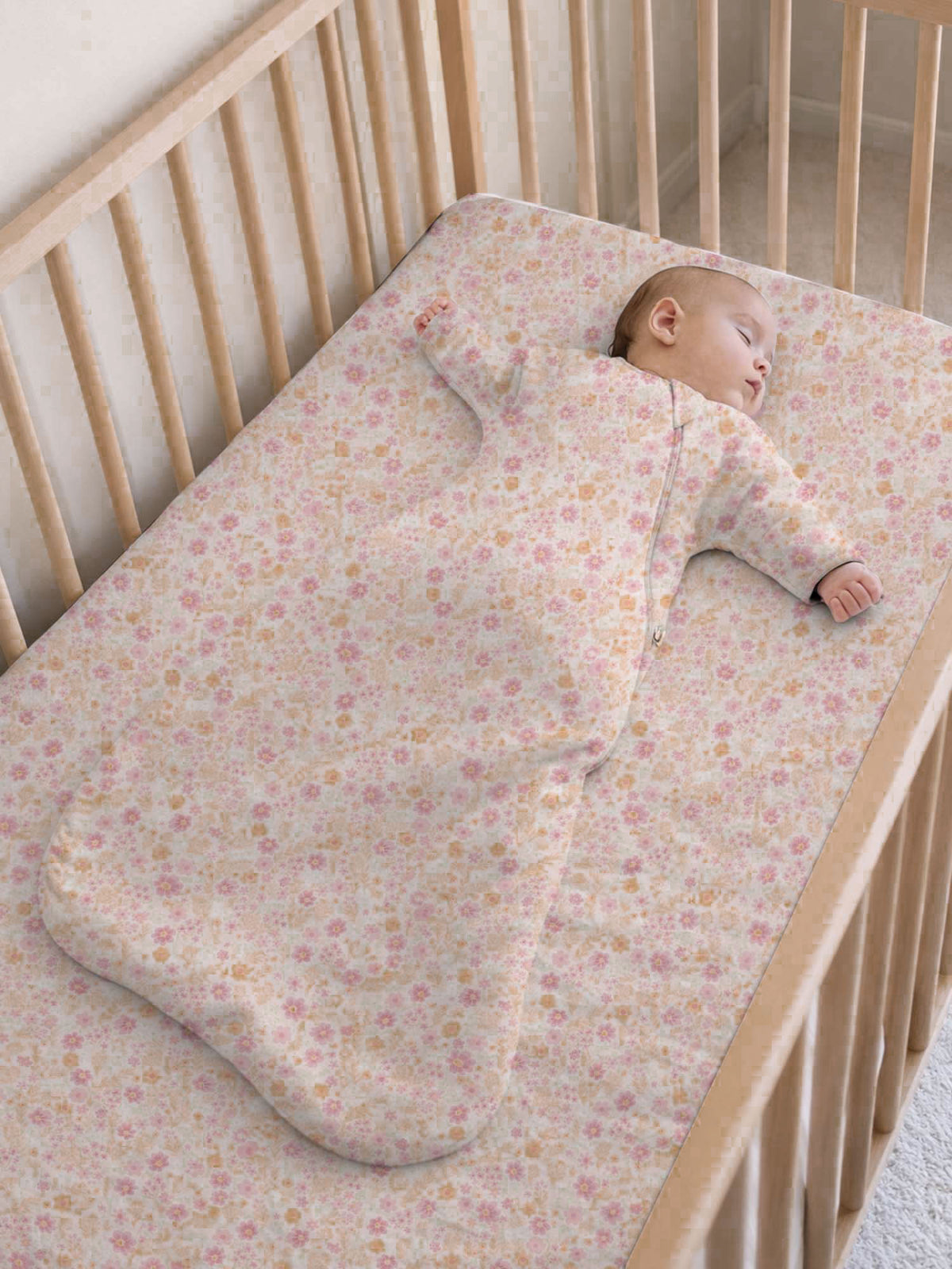 Long Sleeve Transitional Swaddle Sack - Sorbet / 1.0 TOG