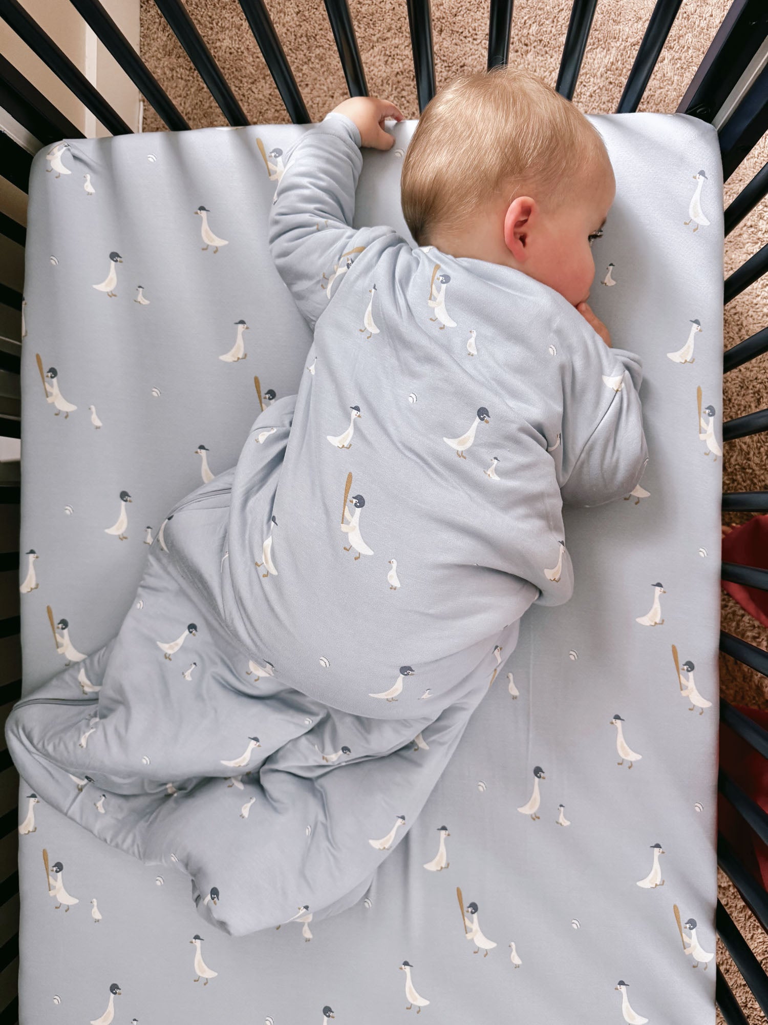 Long Sleeve Sleep Sack - Baseball Goose / 0.5 TOG