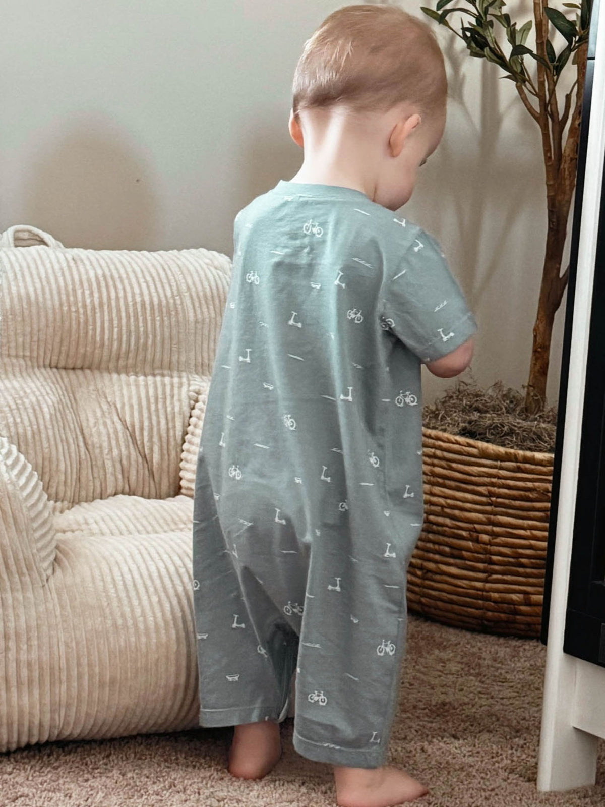 Cotton Shortie Romper - Dash