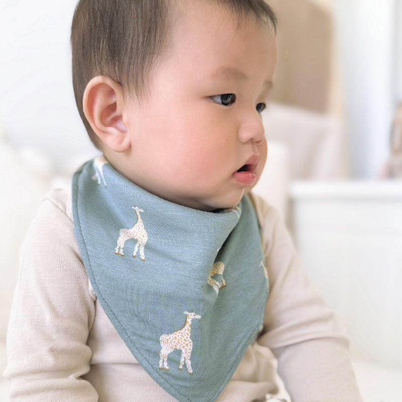 Bandana Bib - Giraffe Moss