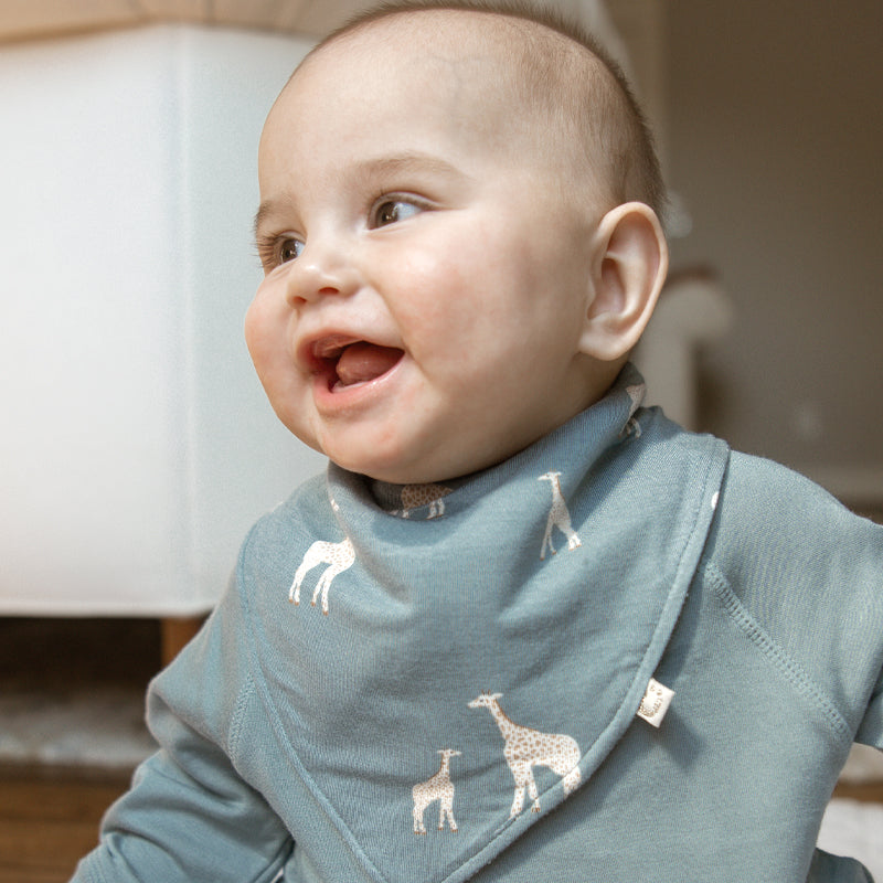 Bandana Bib - Giraffe Moss