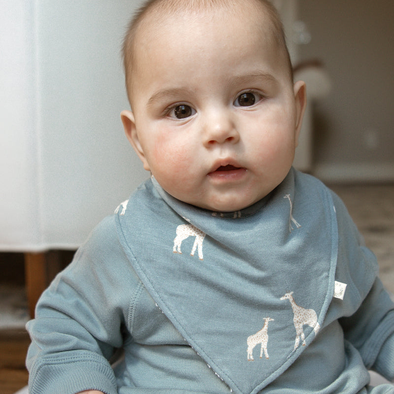 Bandana Bib - Giraffe Moss