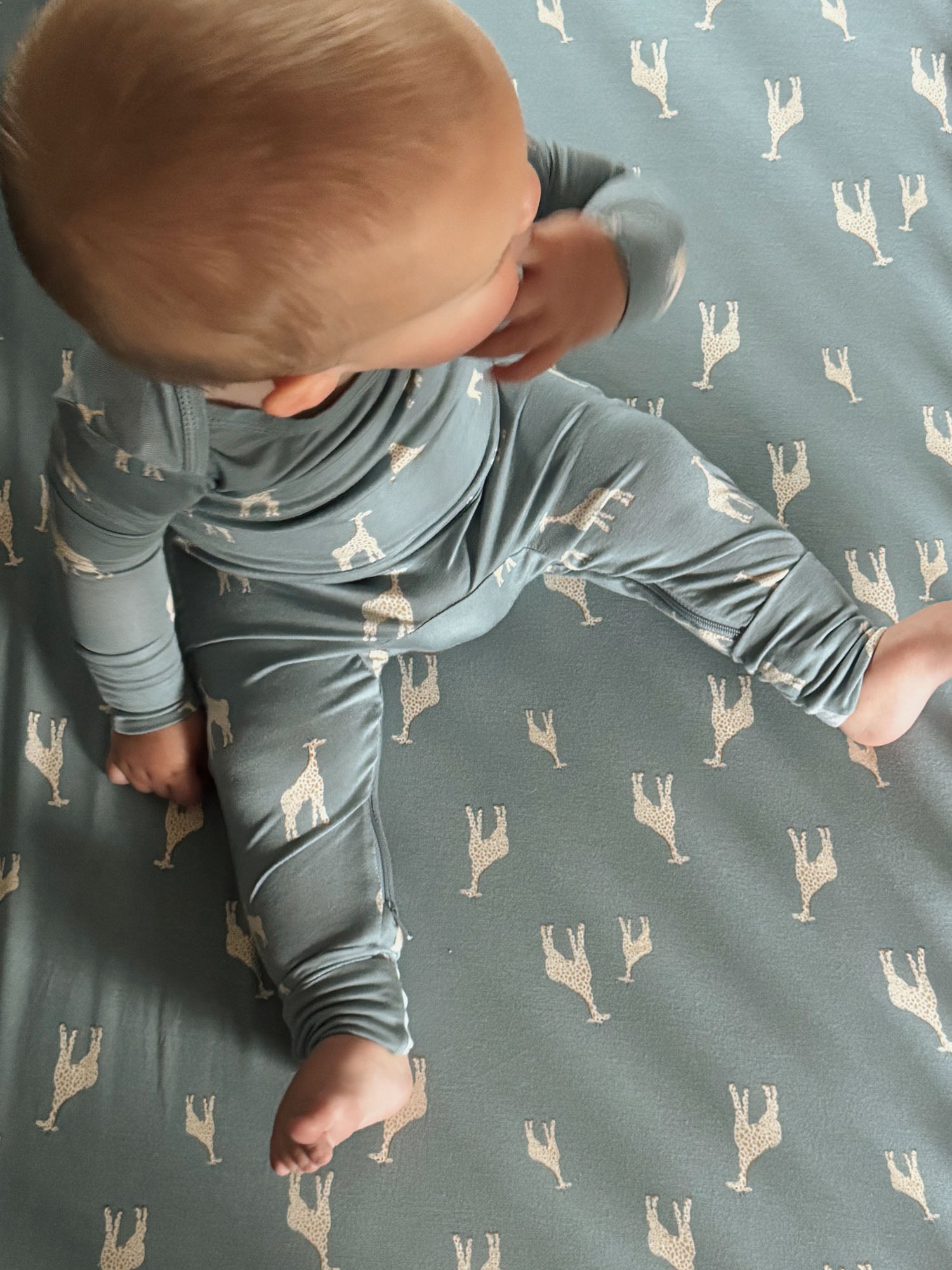 Crib Sheet - Giraffe Moss