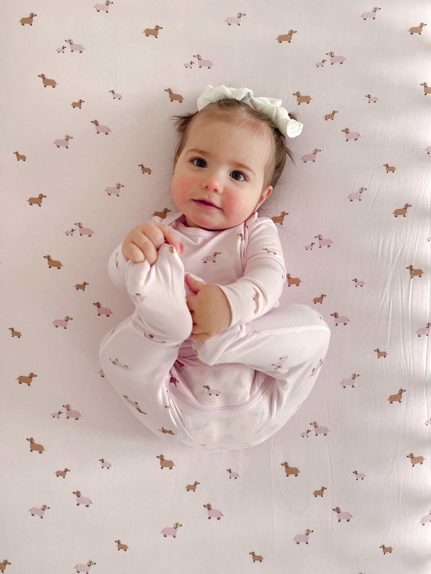 Crib Sheet - Girl Dog