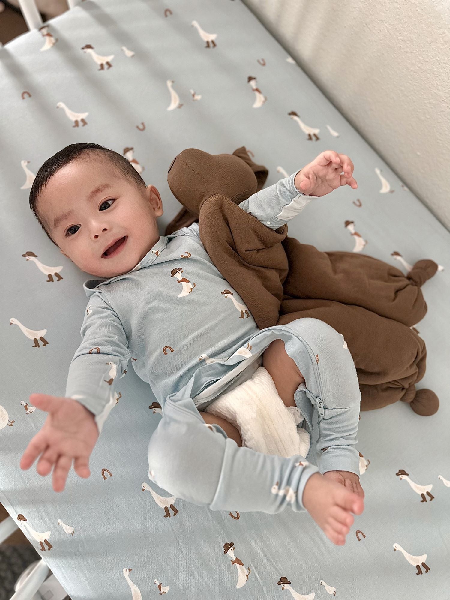 Crib Sheet - Cowboy Goose