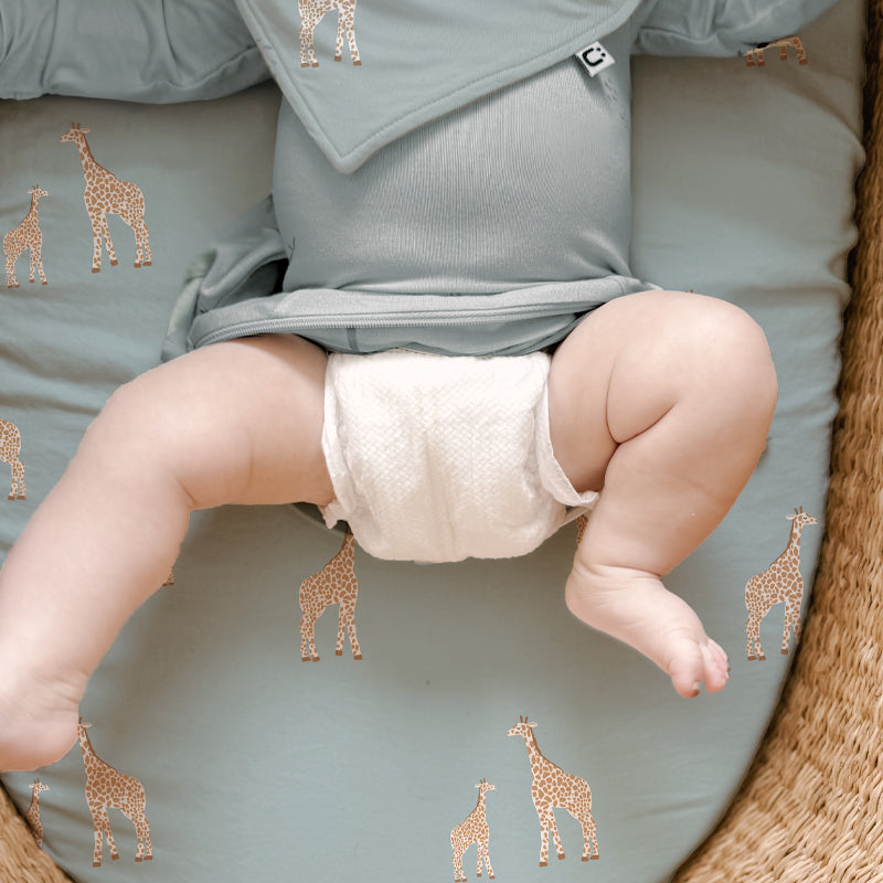 Changing Pad Cover - Giraffe Moss