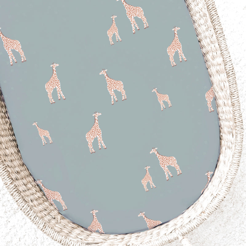 Changing Pad Cover - Giraffe Moss