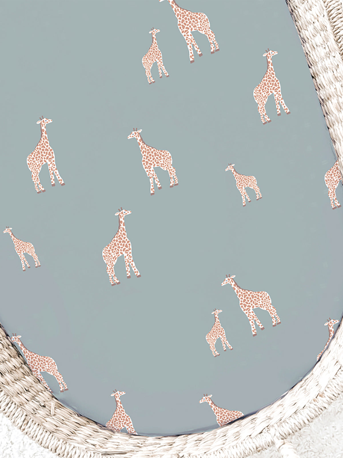 Changing Pad Cover - Giraffe Moss