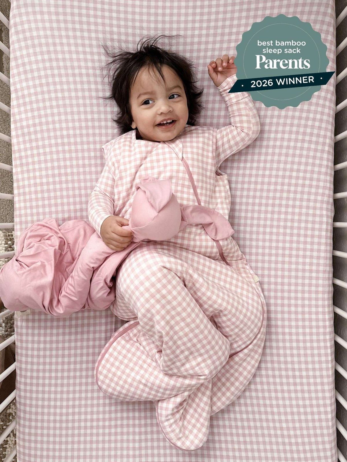 Sleep Sack - Pink Gingham / 1.0 TOG
