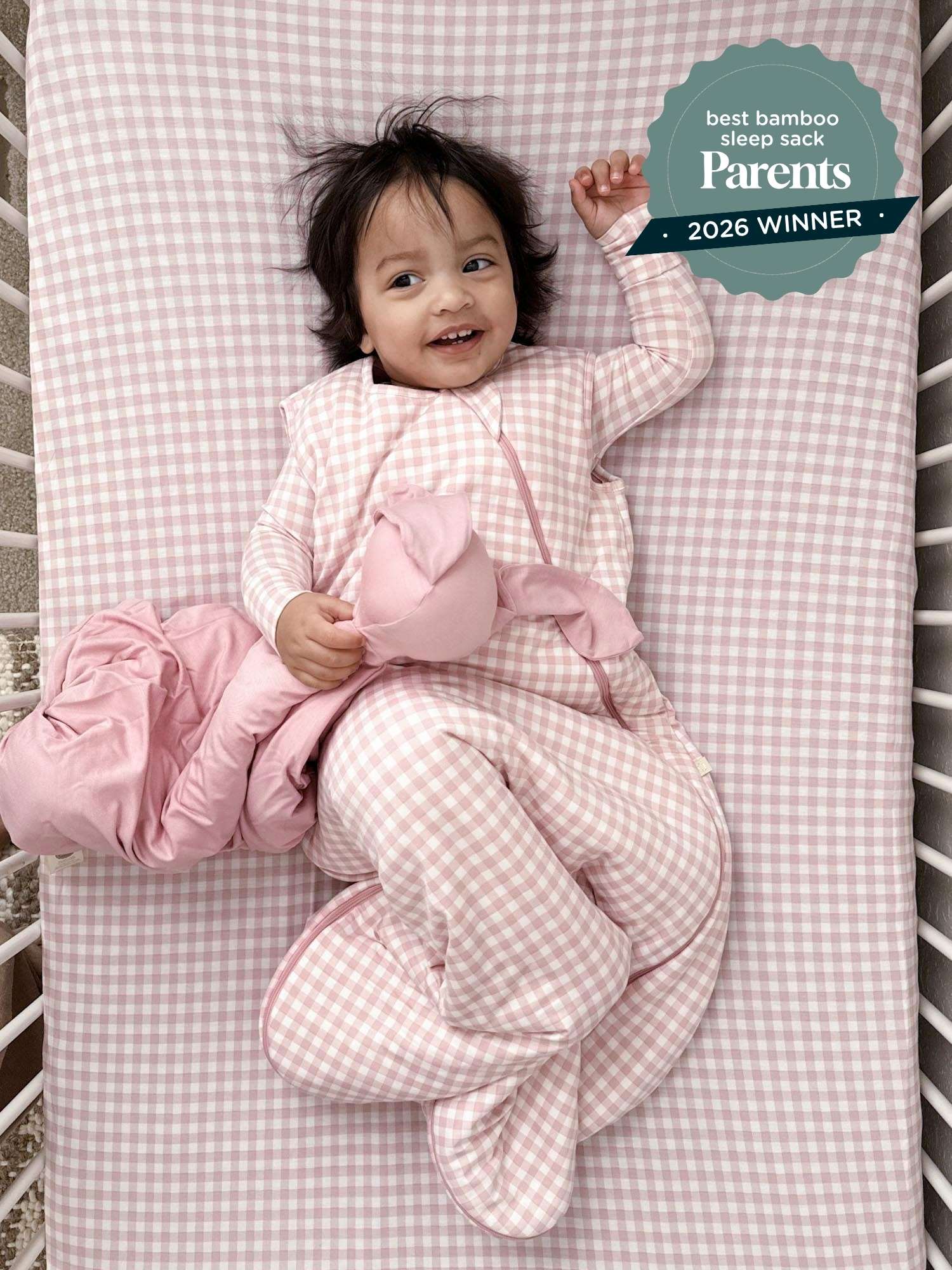 Sleep Sack - Pink Gingham / 1.0 TOG
