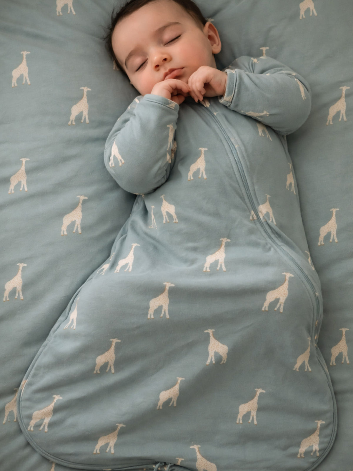 Long Sleeve Sleep Sack - Giraffe Moss / 1.0 TOG