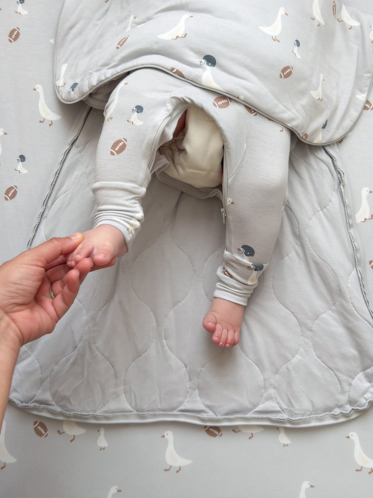 Long Sleeve Sleep Sack - Football Goose / 2.5 TOG
