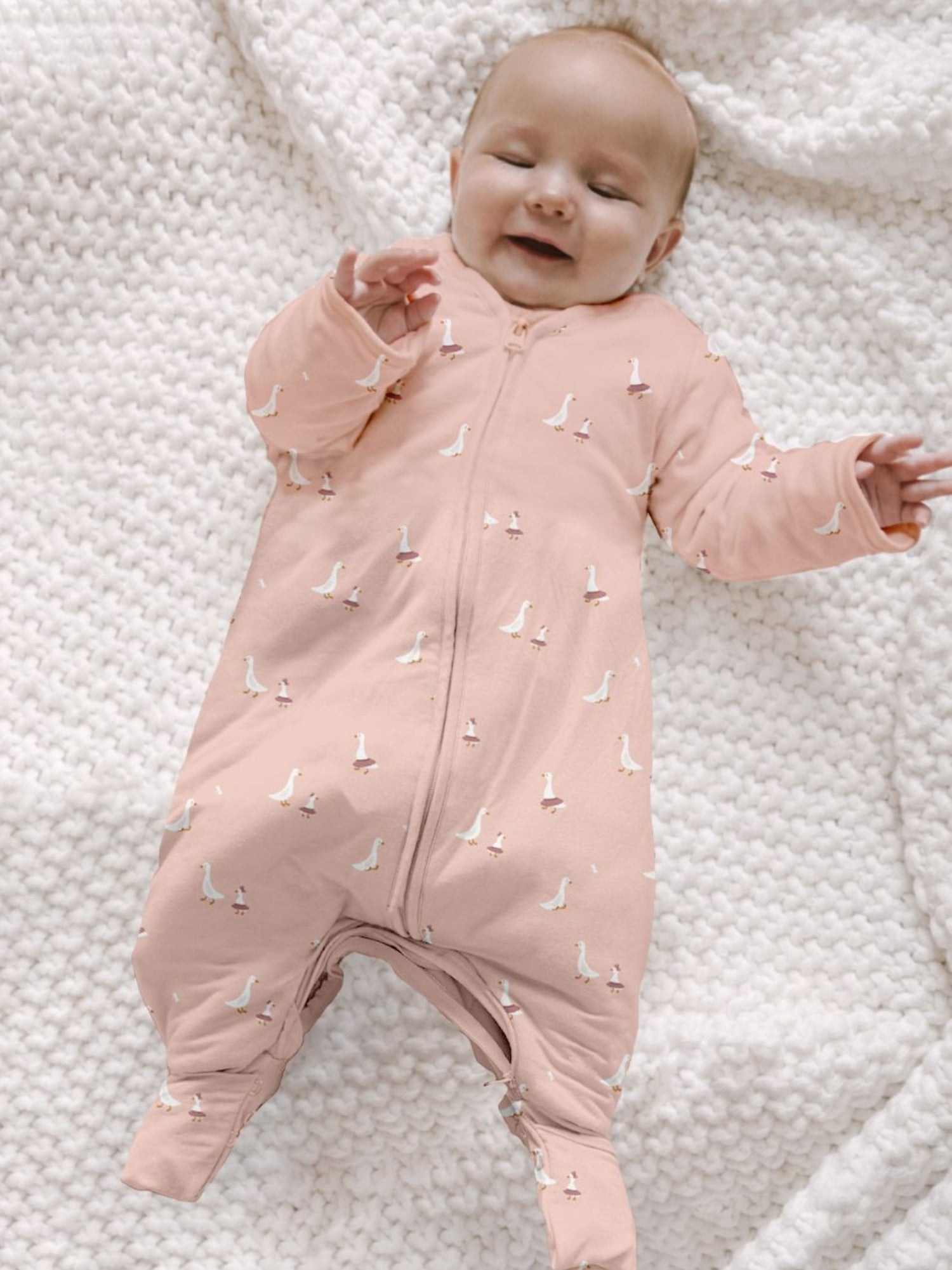Long Sleeve Footie Sleep Sack - Tutu Goose / 1.0 TOG