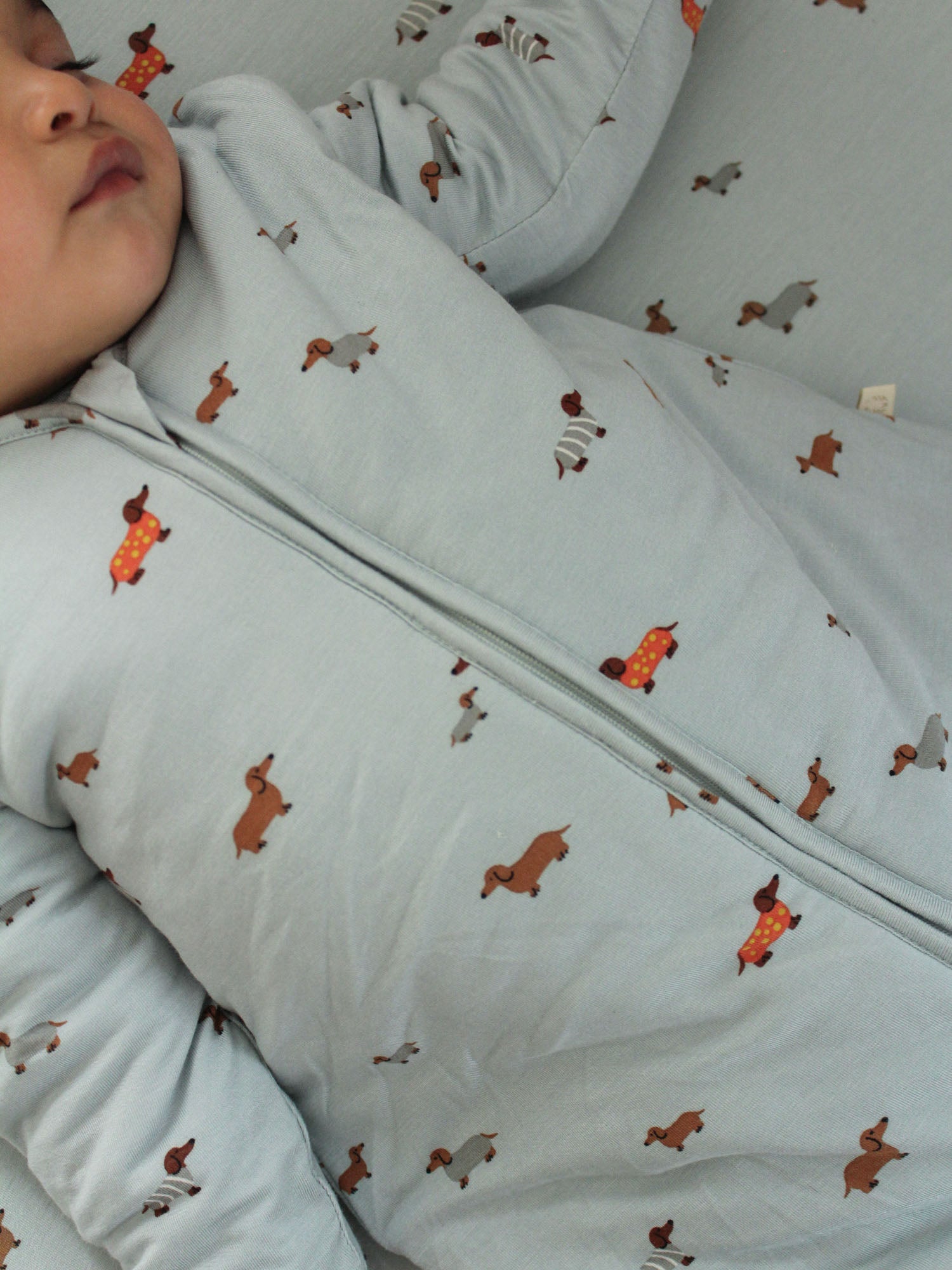 Long Sleeve Footie Sleep Sack - Woof / 2.5 TOG