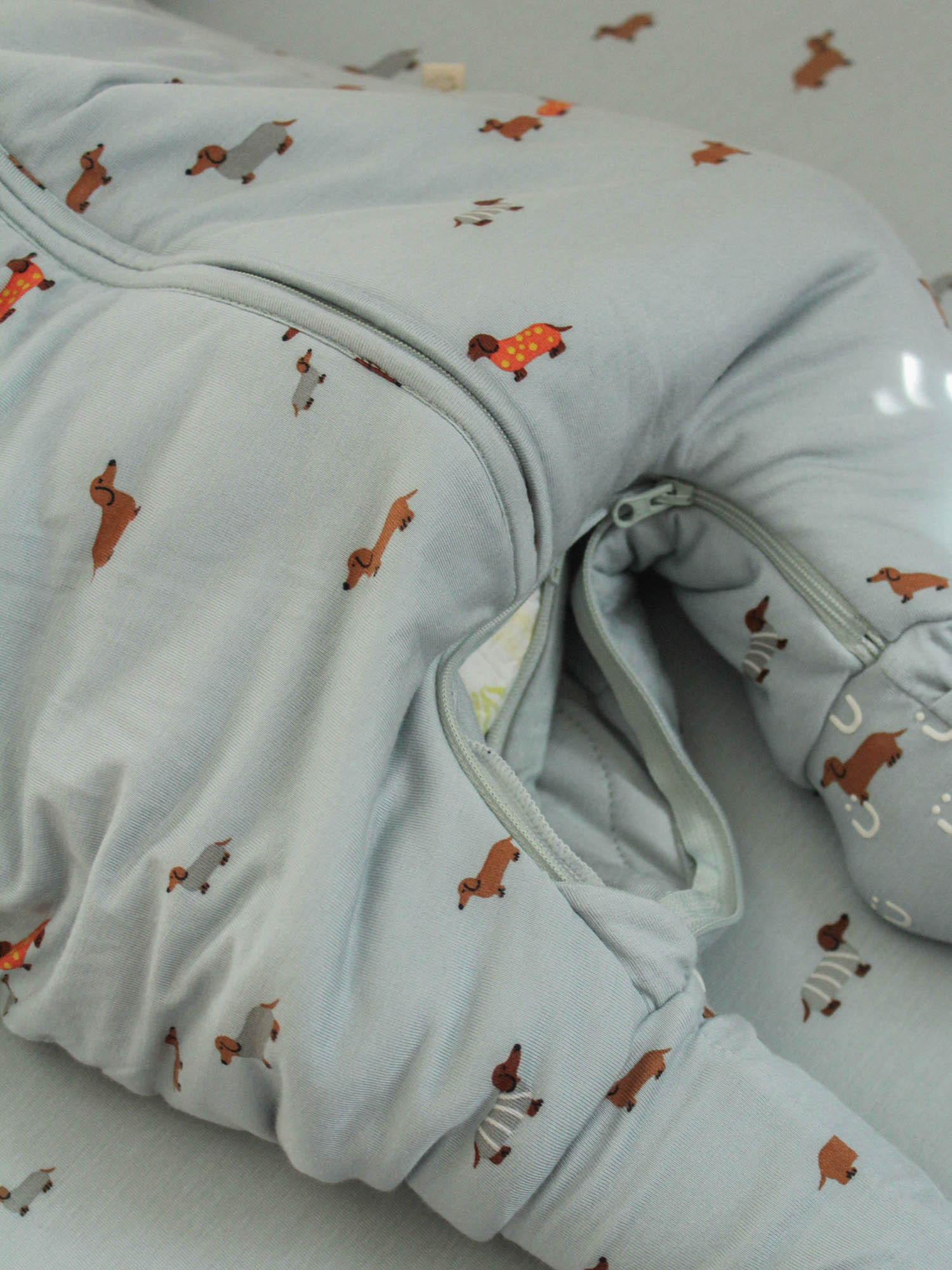 Long Sleeve Footie Sleep Sack - Woof / 0.5 TOG