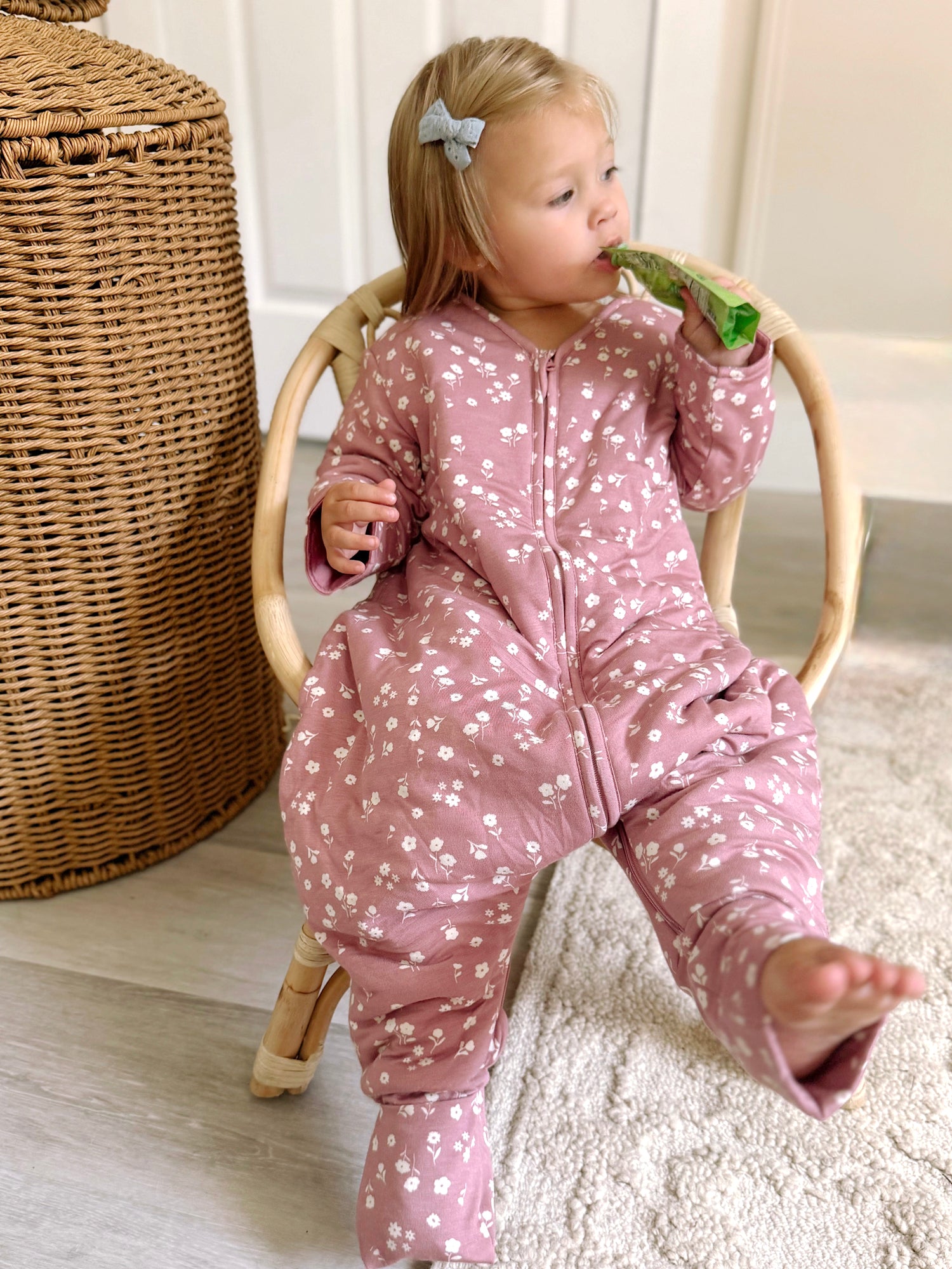 Long Sleeve Footie Sleep Sack - Mini Floral / 1.0 TOG