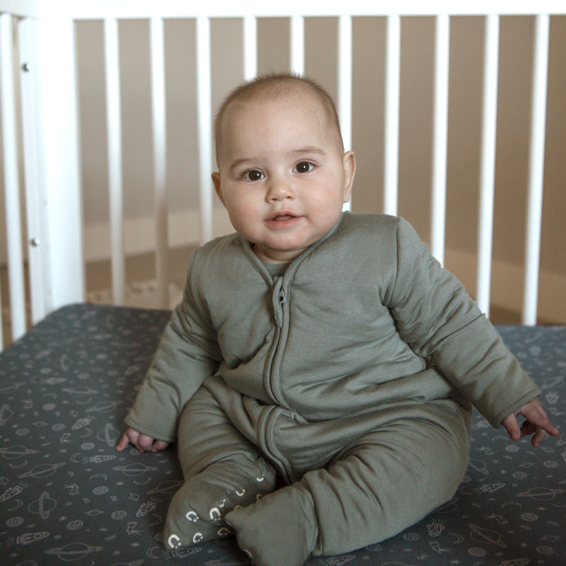 Long Sleeve Footie Sleep Sack - Sage / 1.0 TOG