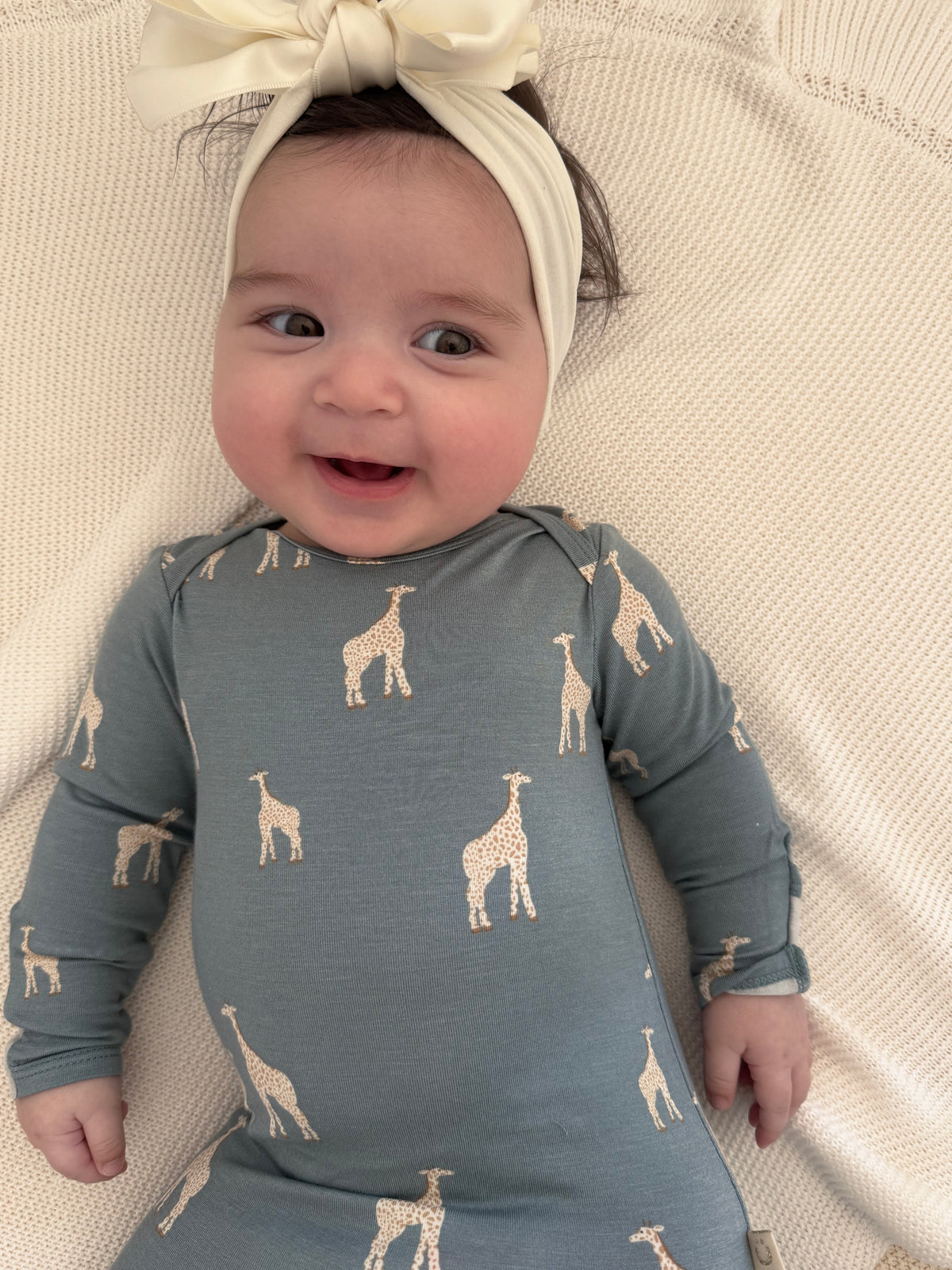 Convertible Pajama - Giraffe Moss