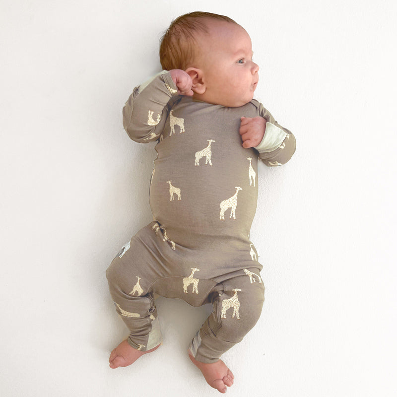 Convertible Pajama - Giraffe Maple