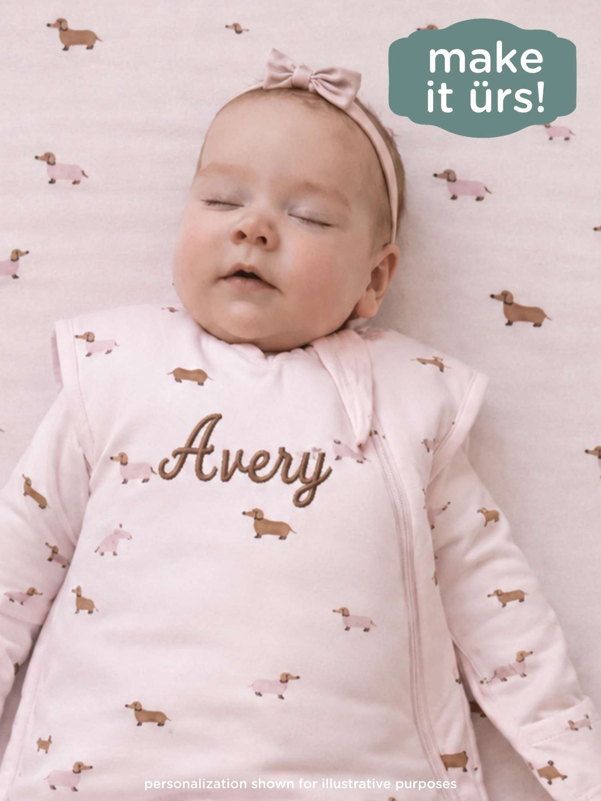 Transitional Swaddle Sleep Sack - Girl Dog / 2.5 TOG
