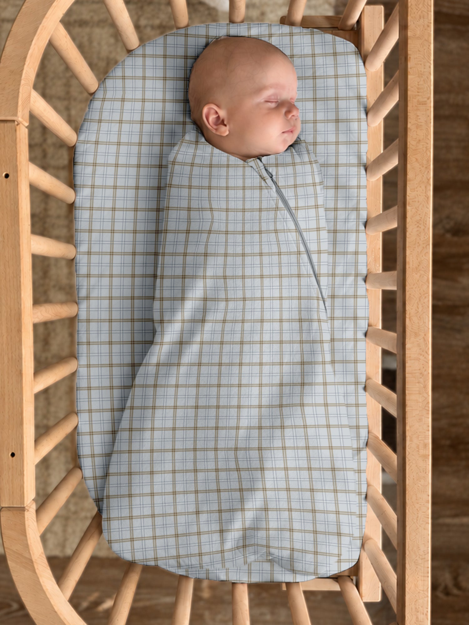 Swaddle Sleep Sack - Plaid / 1.0 TOG