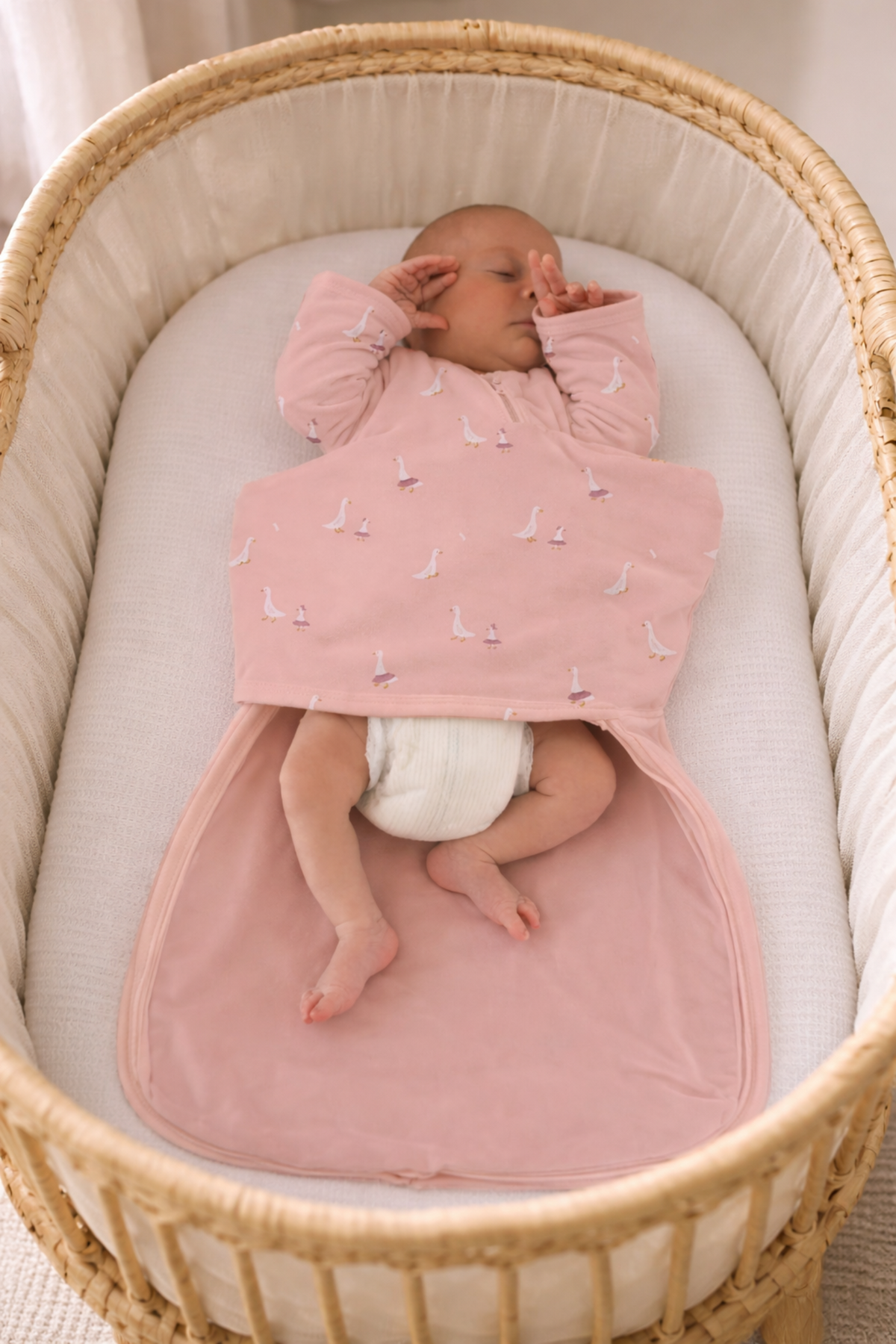 Long Sleeve Swaddle Sleep Sack - Tutu Goose / 1.0 TOG