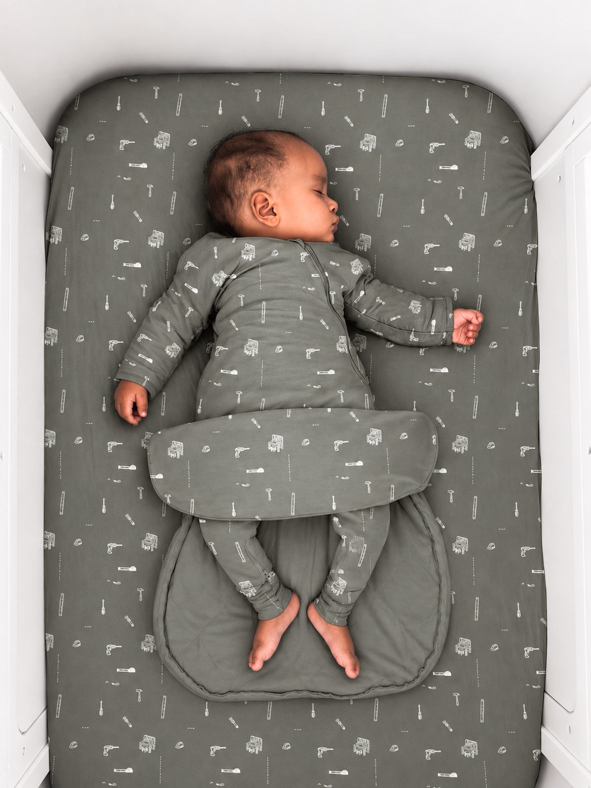 Long Sleeve Transitional Swaddle Sack - Tools / 1.0 TOG
