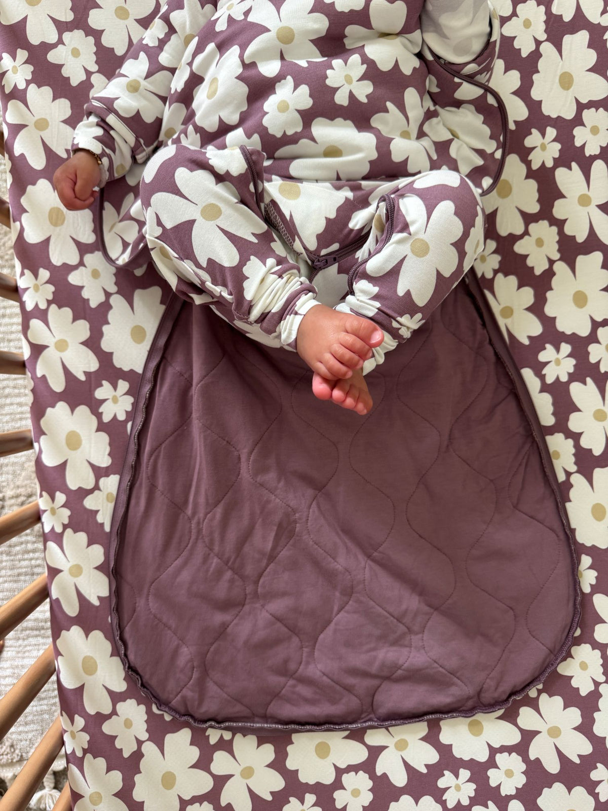 Long Sleeve Transitional Swaddle Sack - Blossom / 2.5 TOG