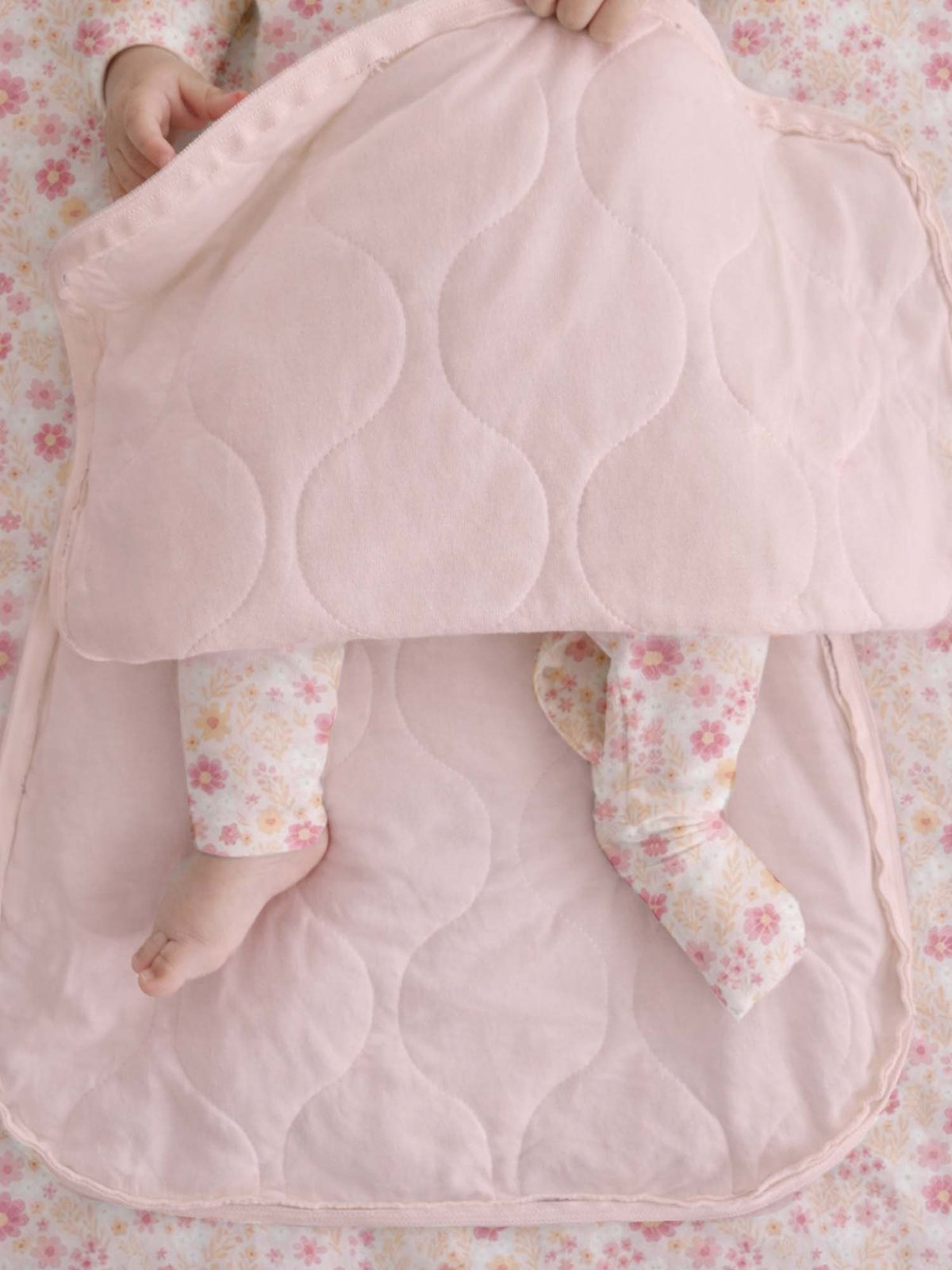 Long Sleeve Swaddle Sleep Sack - Sorbet/1.0 TOG