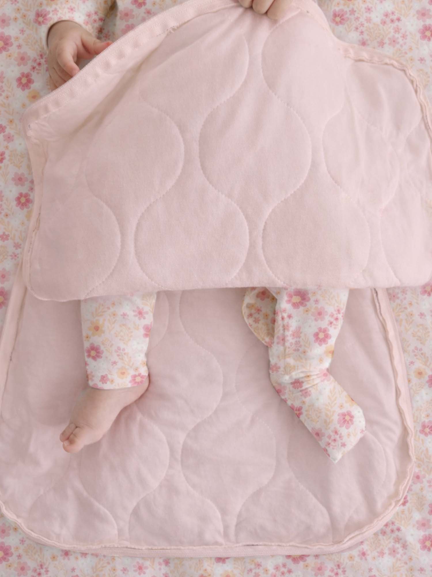 Long Sleeve Swaddle Sleep Sack - Sorbet/1.0 TOG