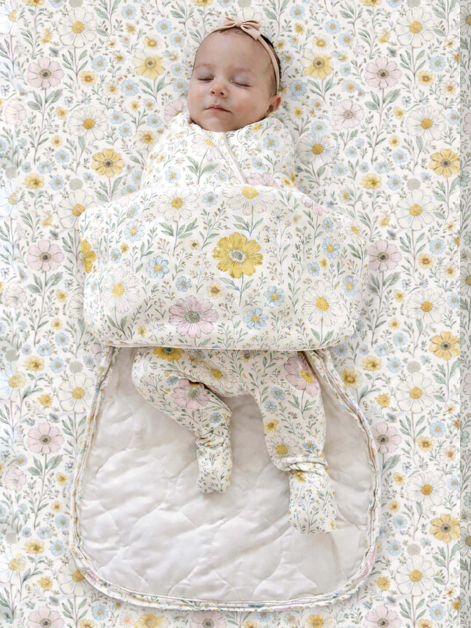 Wildflower 1.0 TOG Bamboo Viscose Swaddle Sleep Sack | günamüna