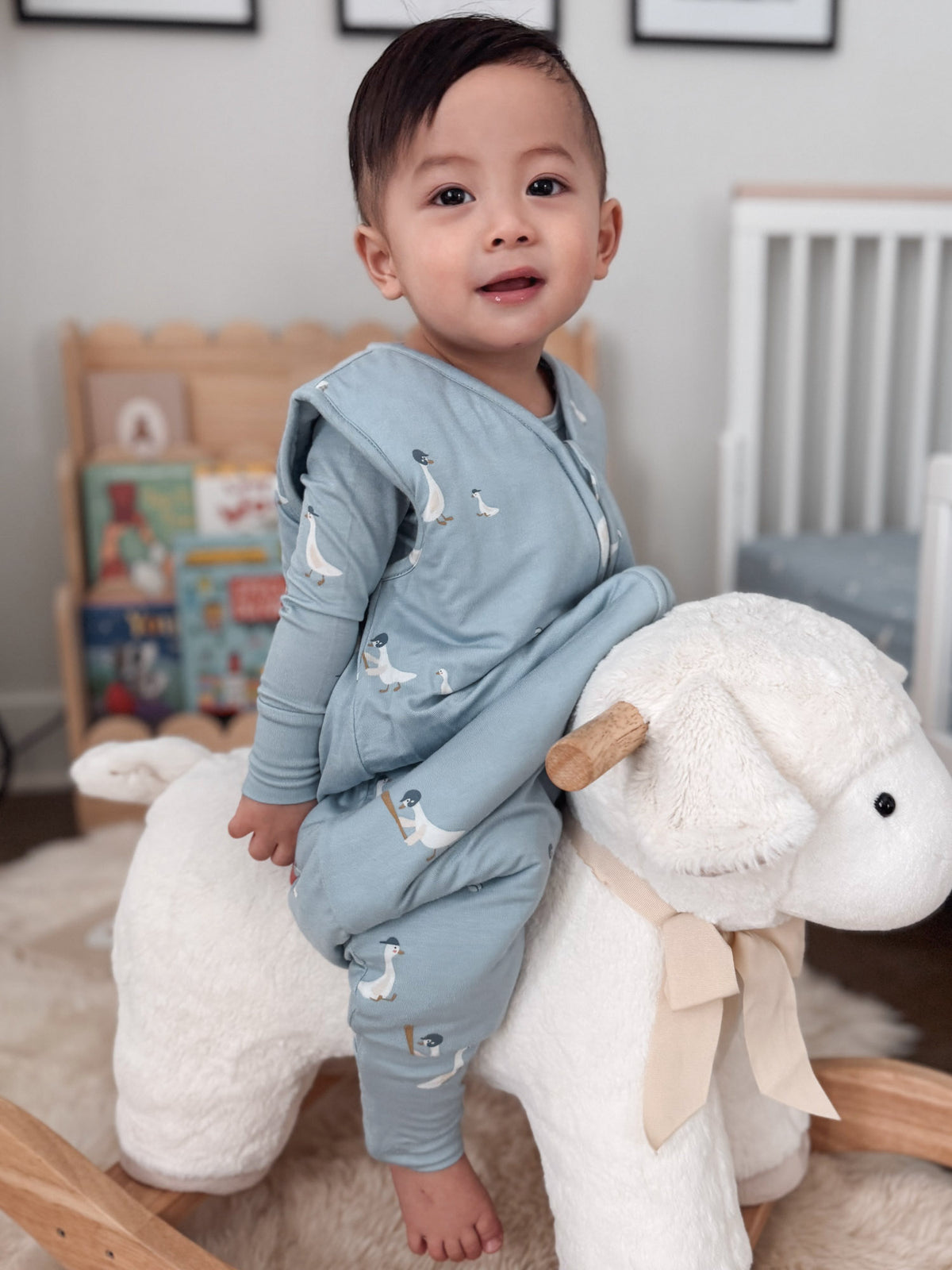 Footie Sleep Sack - Baseball Goose / 1.0 TOG
