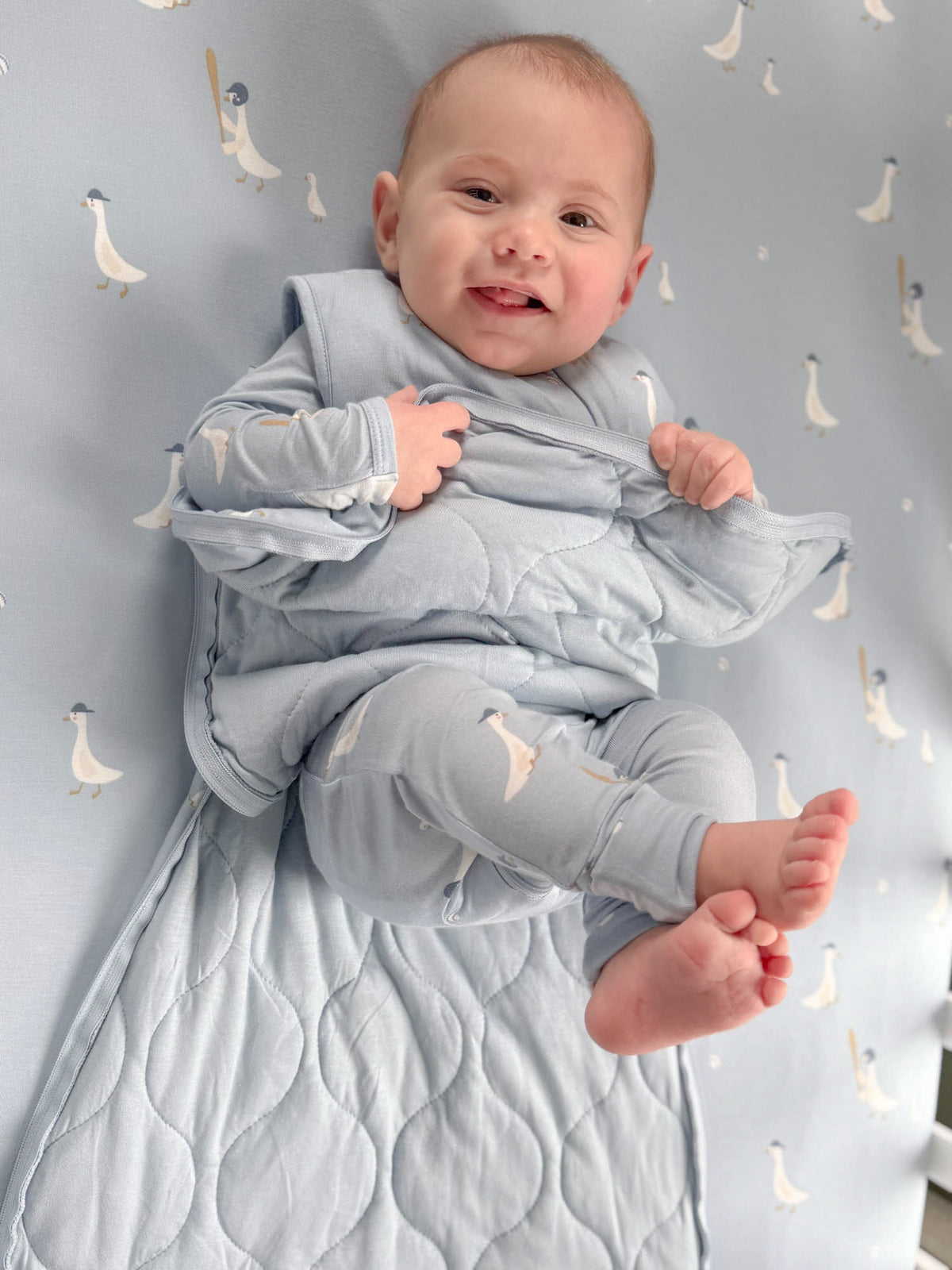 Transitional Swaddle Sleep Sack - Baseball Goose / 0.5 TOG