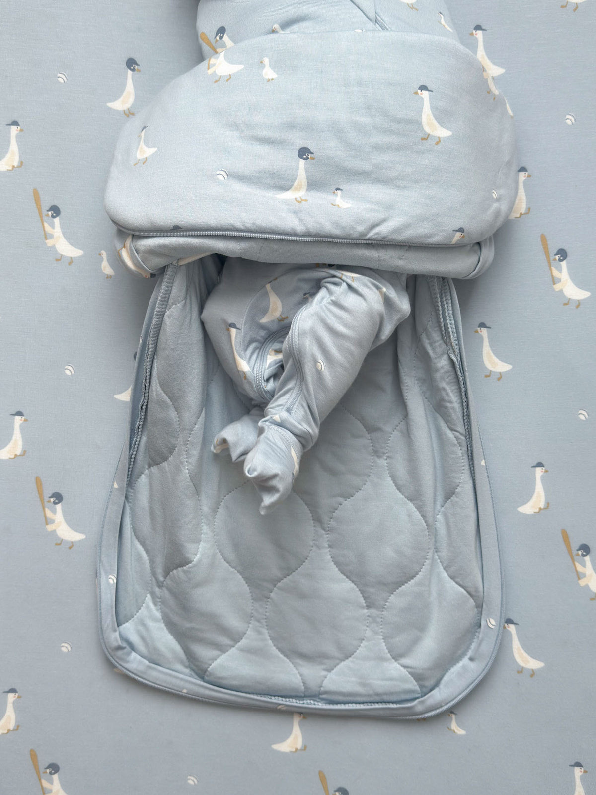 Swaddle Sleep Sack - Baseball Goose/ 0.5 TOG