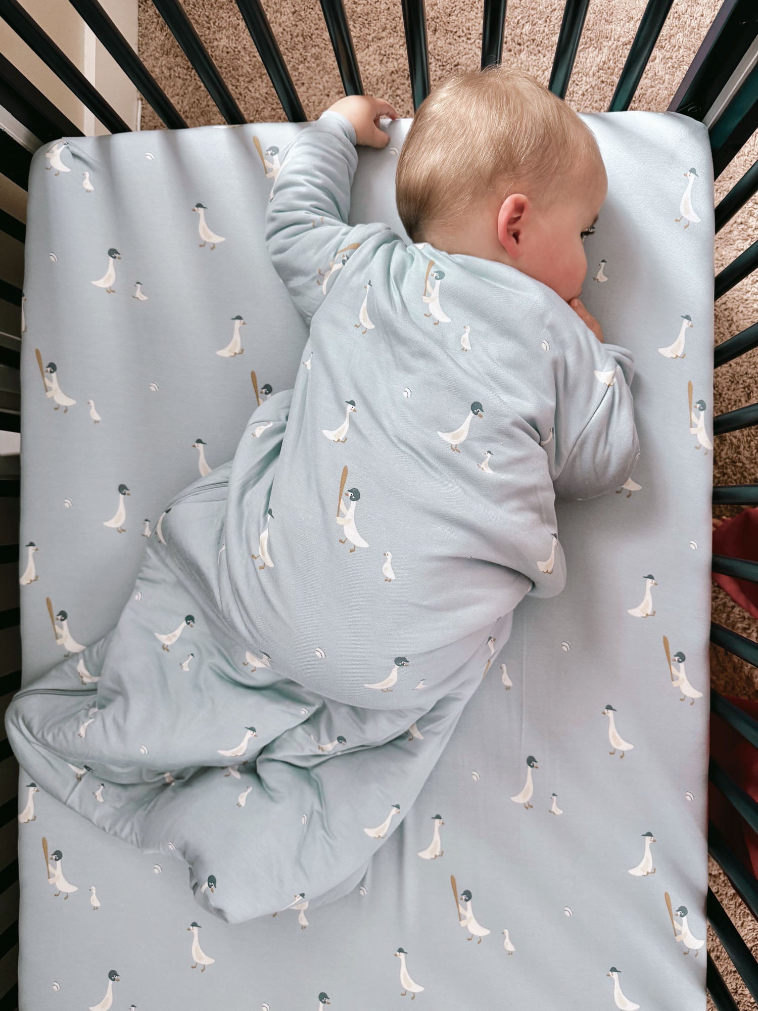 Long Sleeve Sleep Sack - Baseball Goose / 0.5 TOG