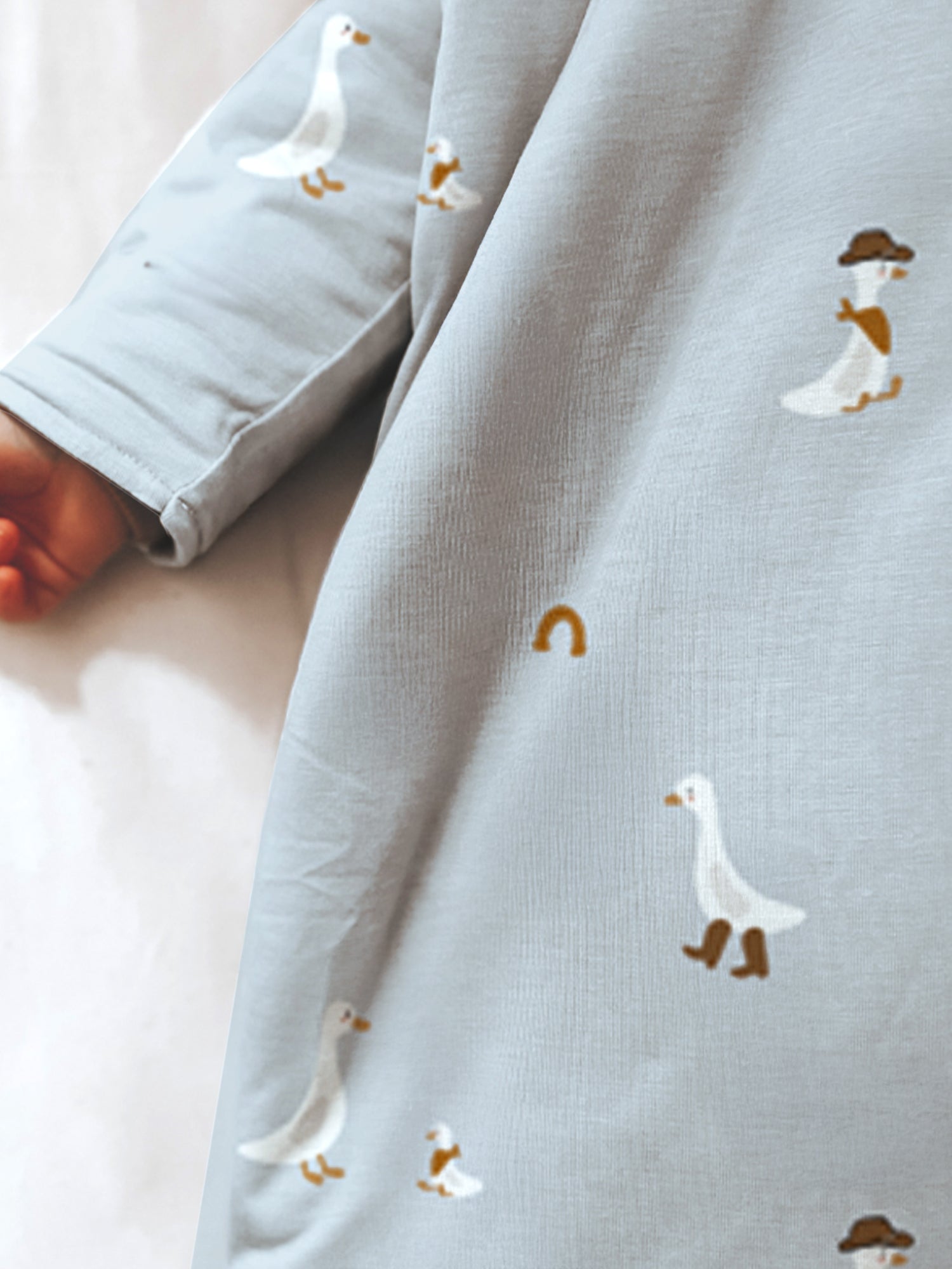 Long Sleeve Sleep Sack - Cowboy goose / 2.5 TOG