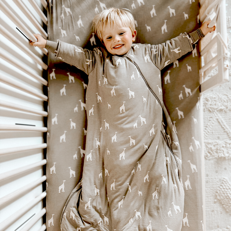 Long Sleeve Sleep Bag - Giraffe Maple