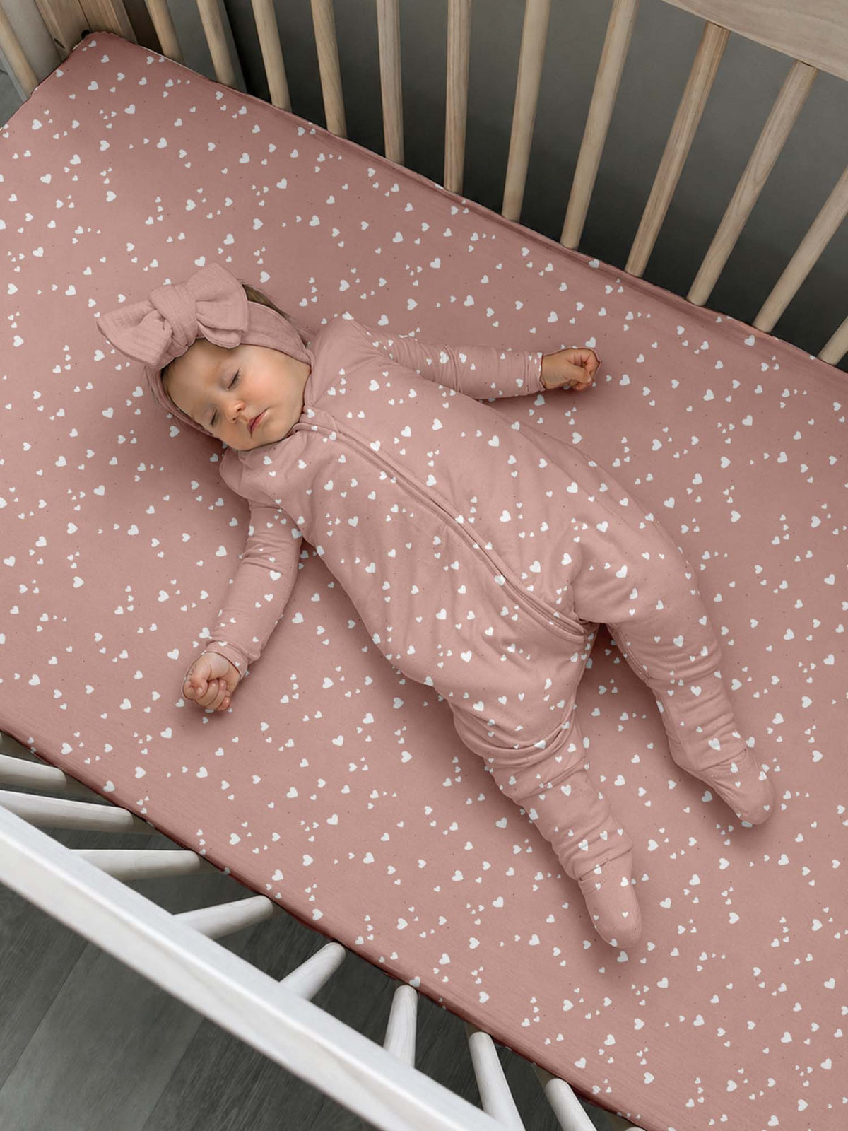 Footie Sleep Sack - Heart / 1.0 TOG