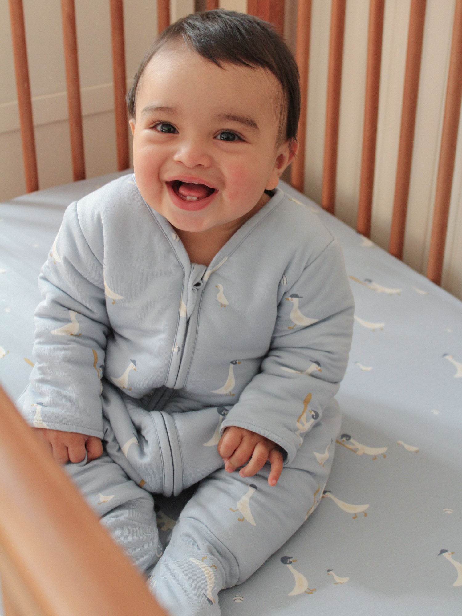 Long Sleeve Footie Sleep Sack - Baseball Goose / 0.5 TOG