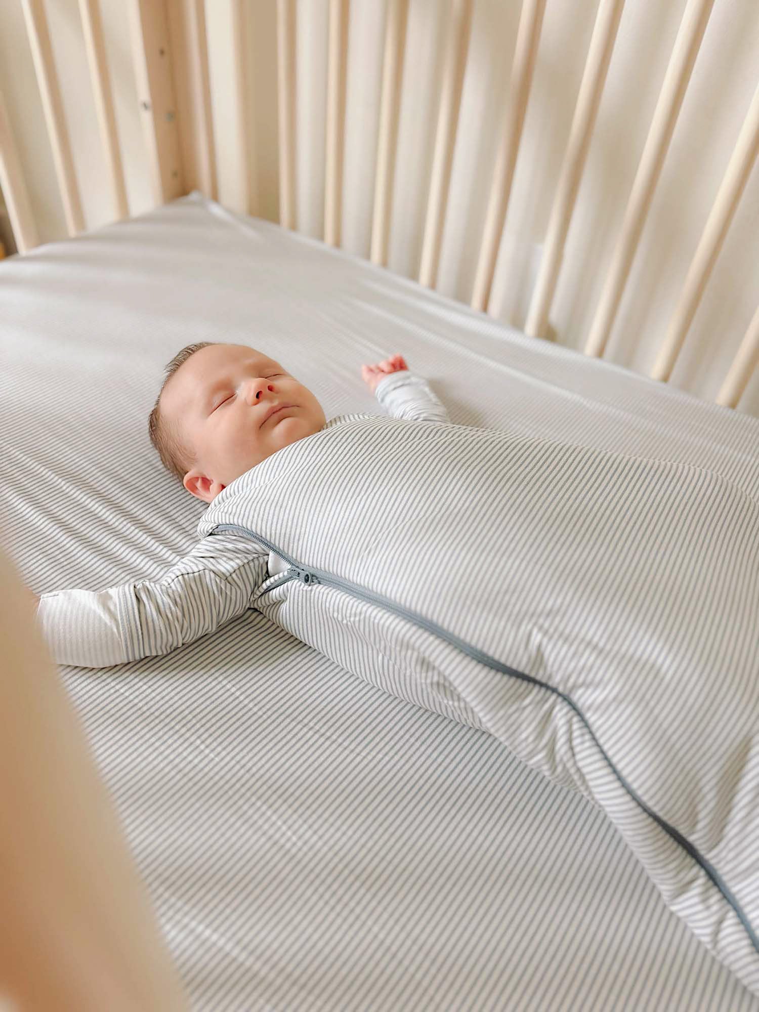 Swaddle Sleep Sack - Blue Stripes / 1.0 TOG