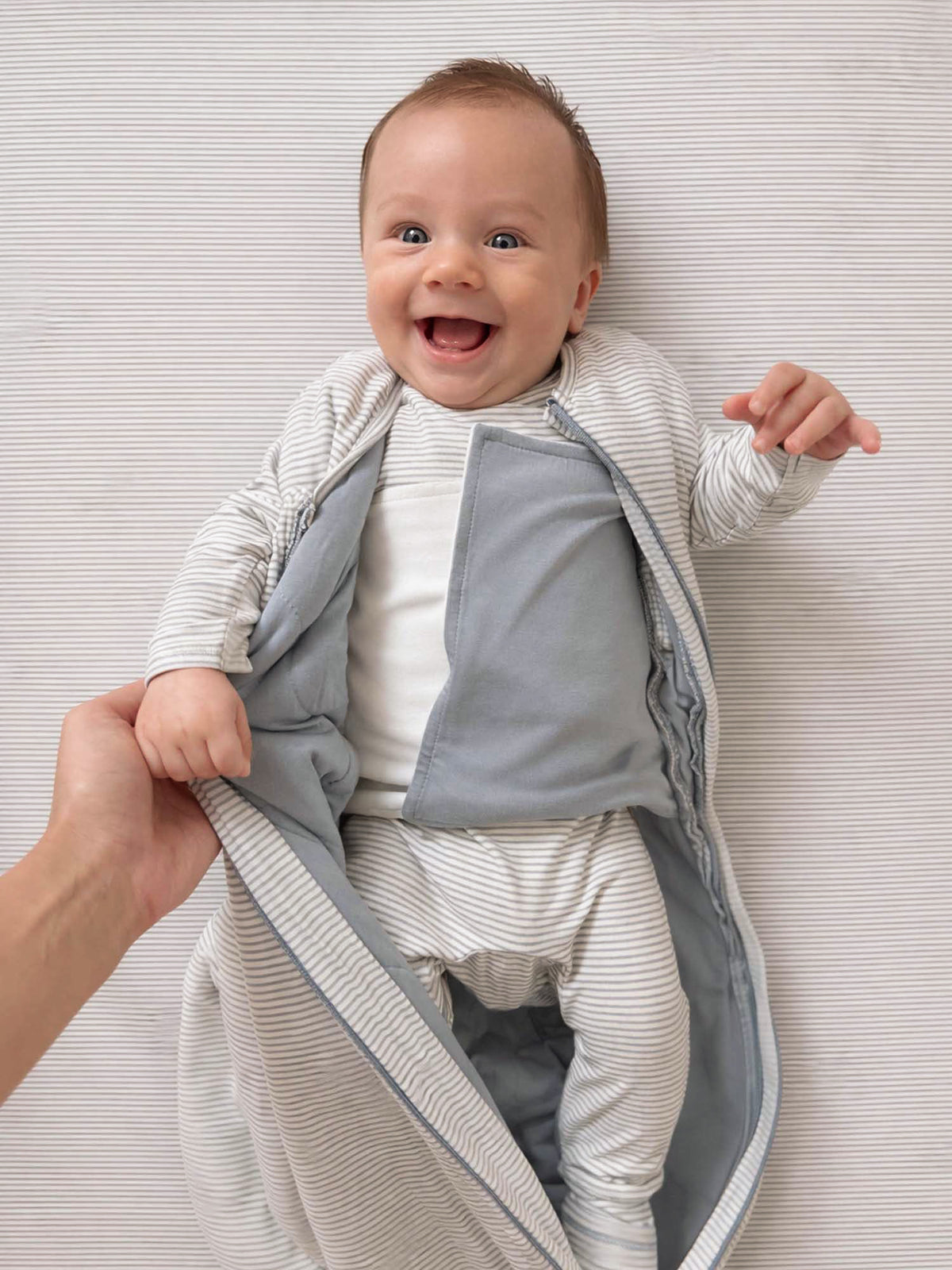 Swaddle Sleep Sack - Blue Stripes / 1.0 TOG