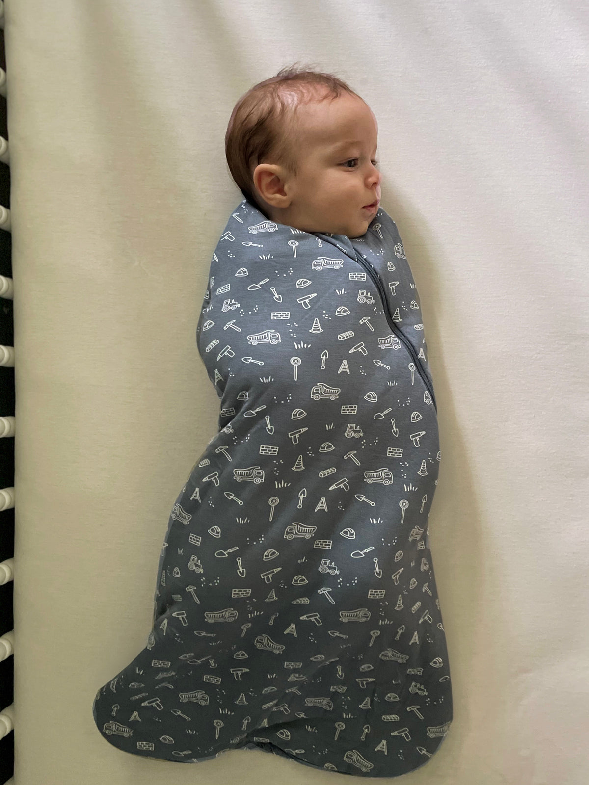 Swaddle Sleep Sack - Construction / 1.0 TOG