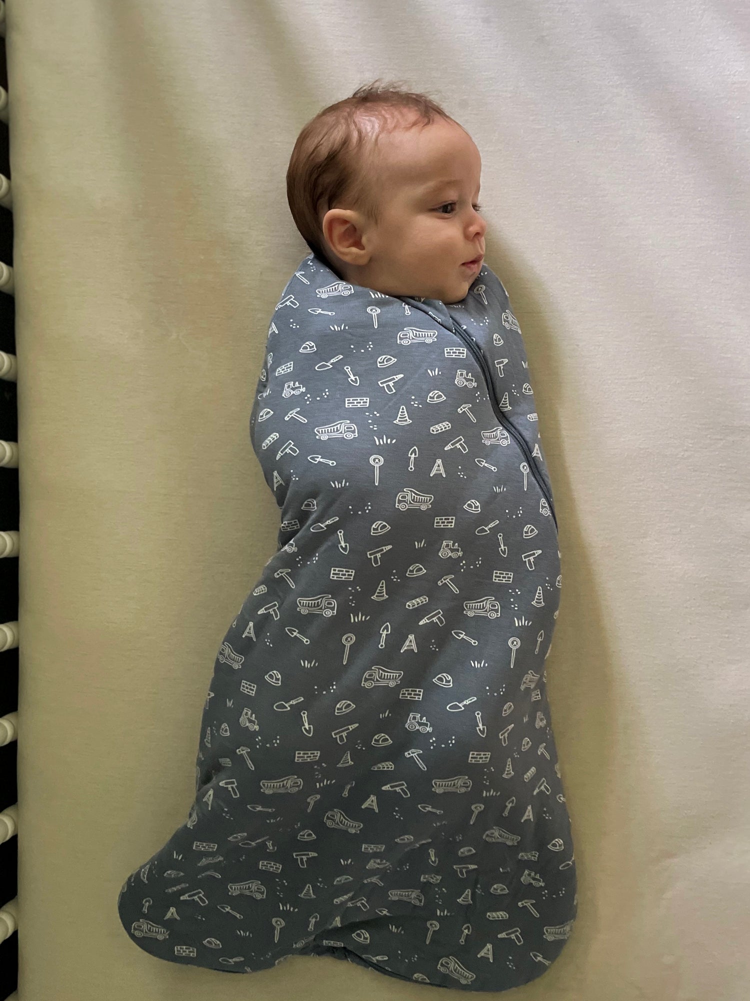 Swaddle Sleep Sack - Construction / 1.0 TOG