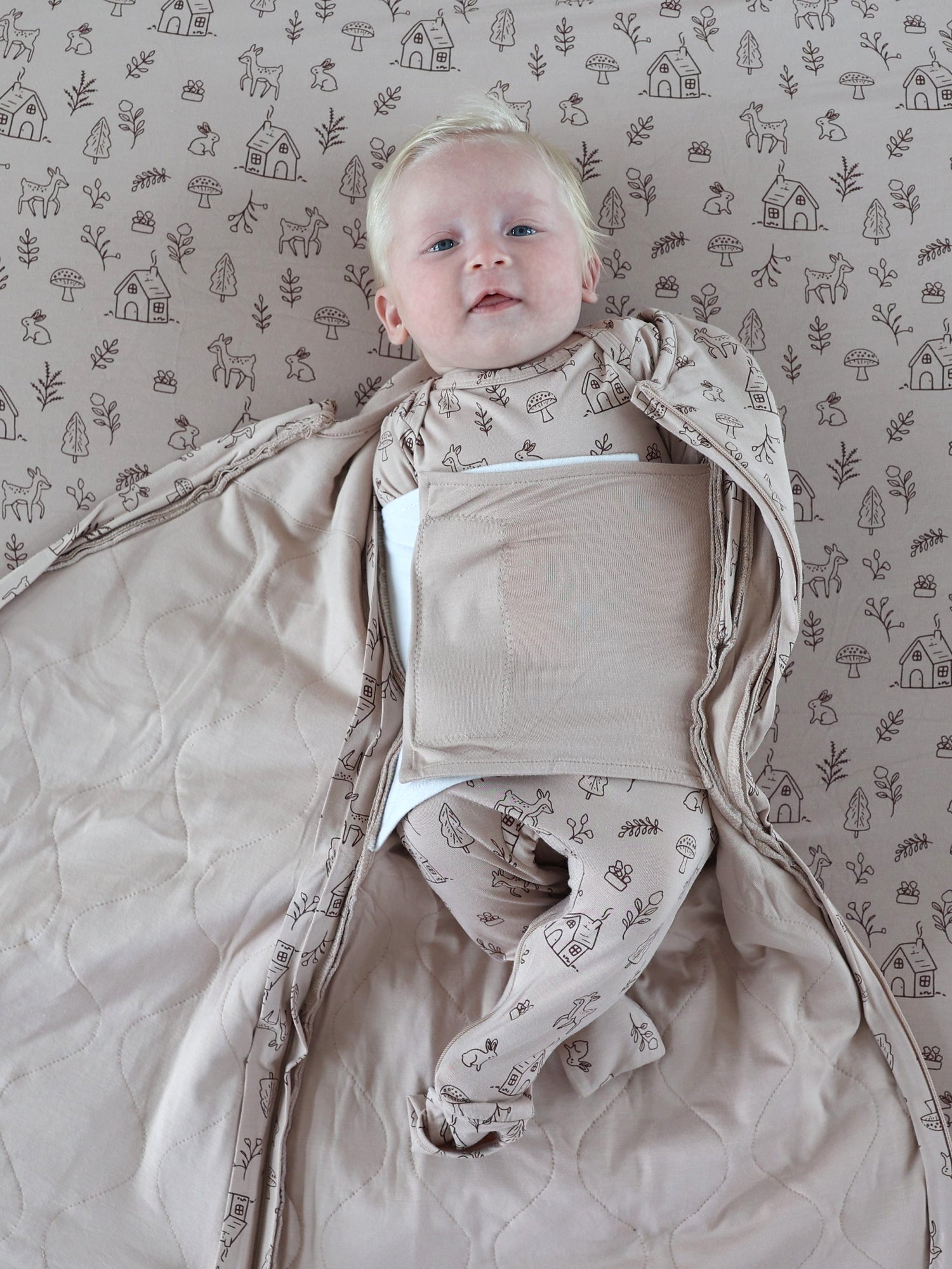 Swaddle Sleep Sack - Doe.Re.Mi / 1.0 TOG