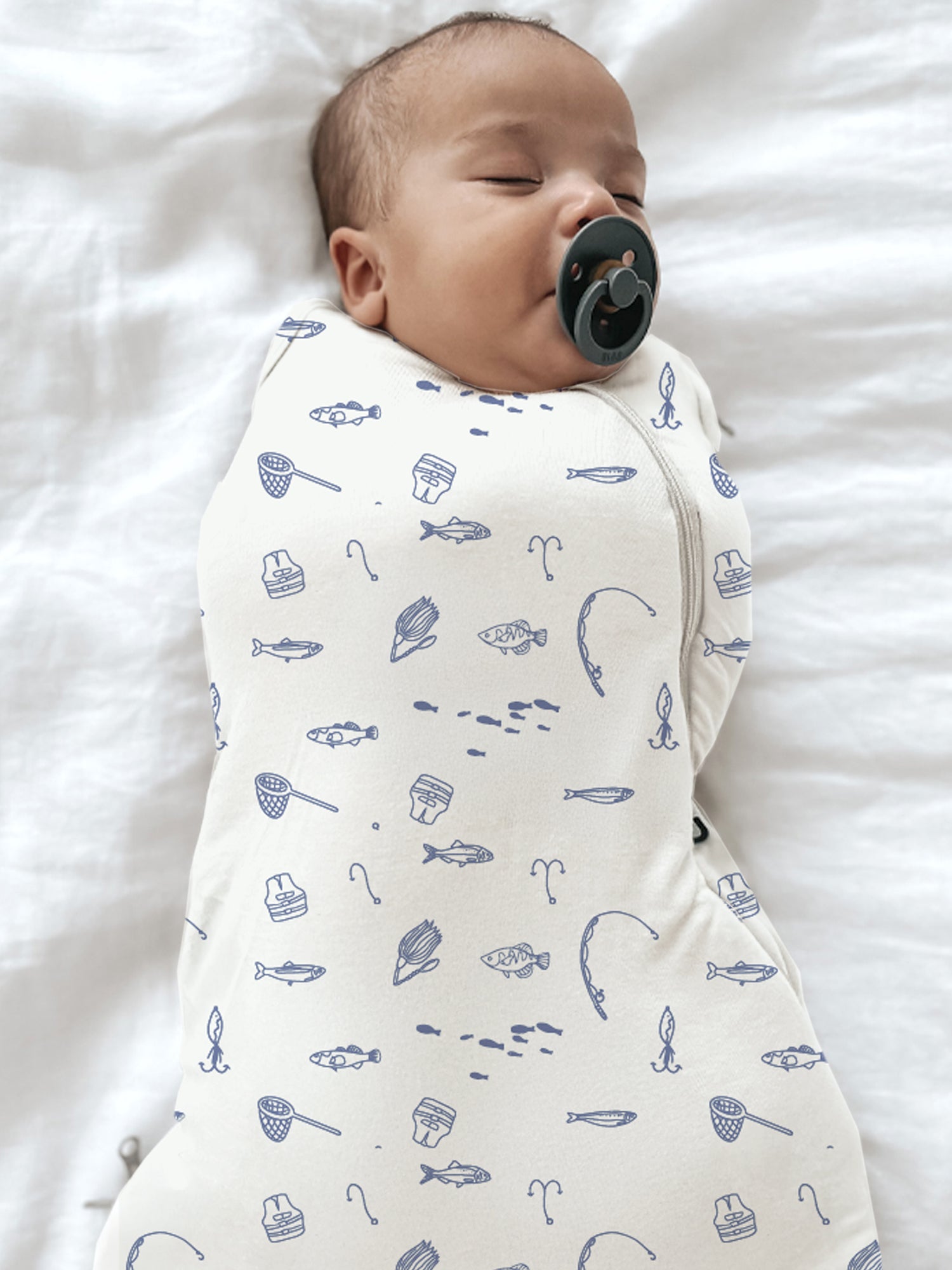 Swaddle Sleep Sack - Fishing