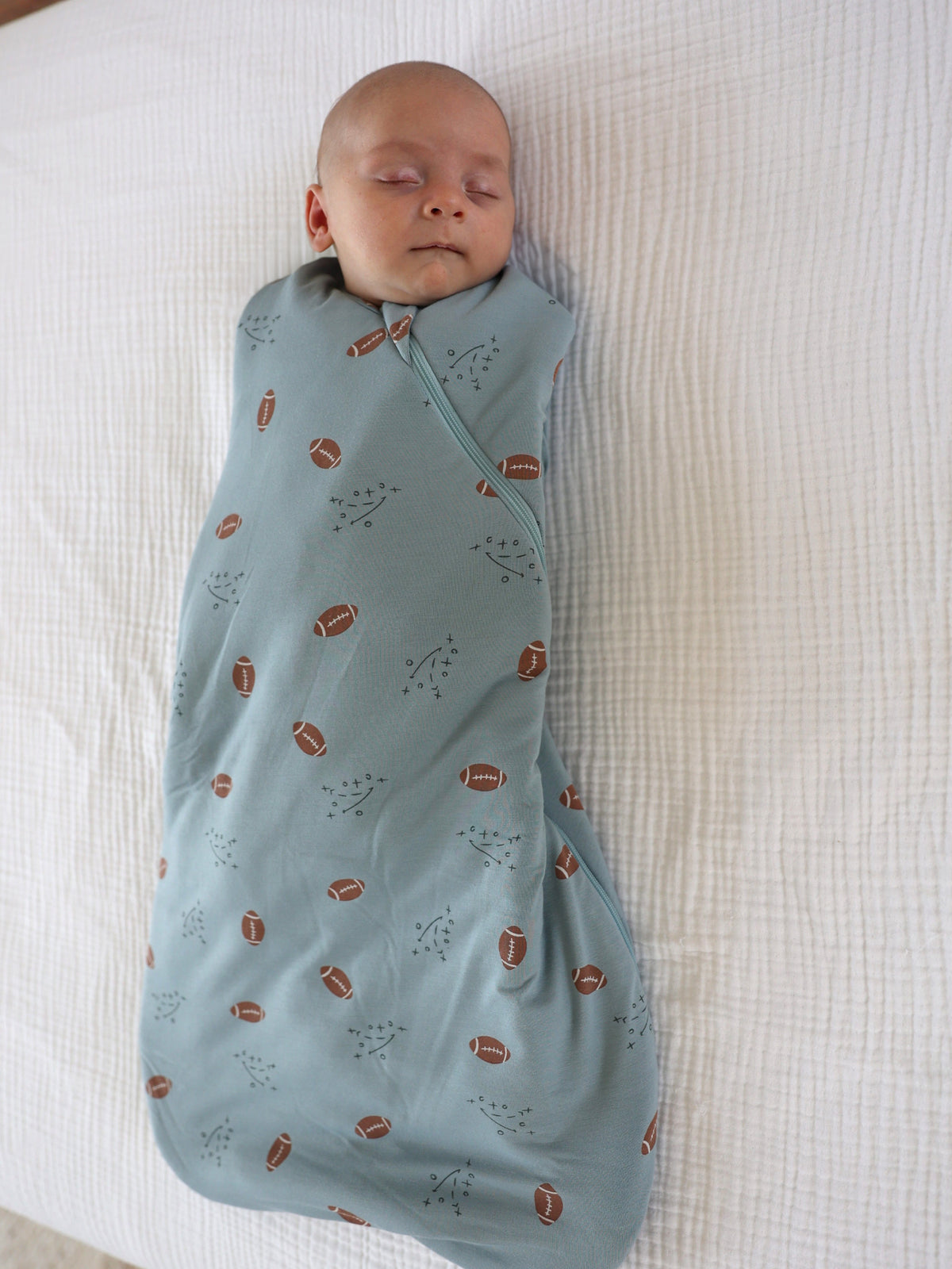Swaddle Sleep Sack - Football / 1.0 TOG