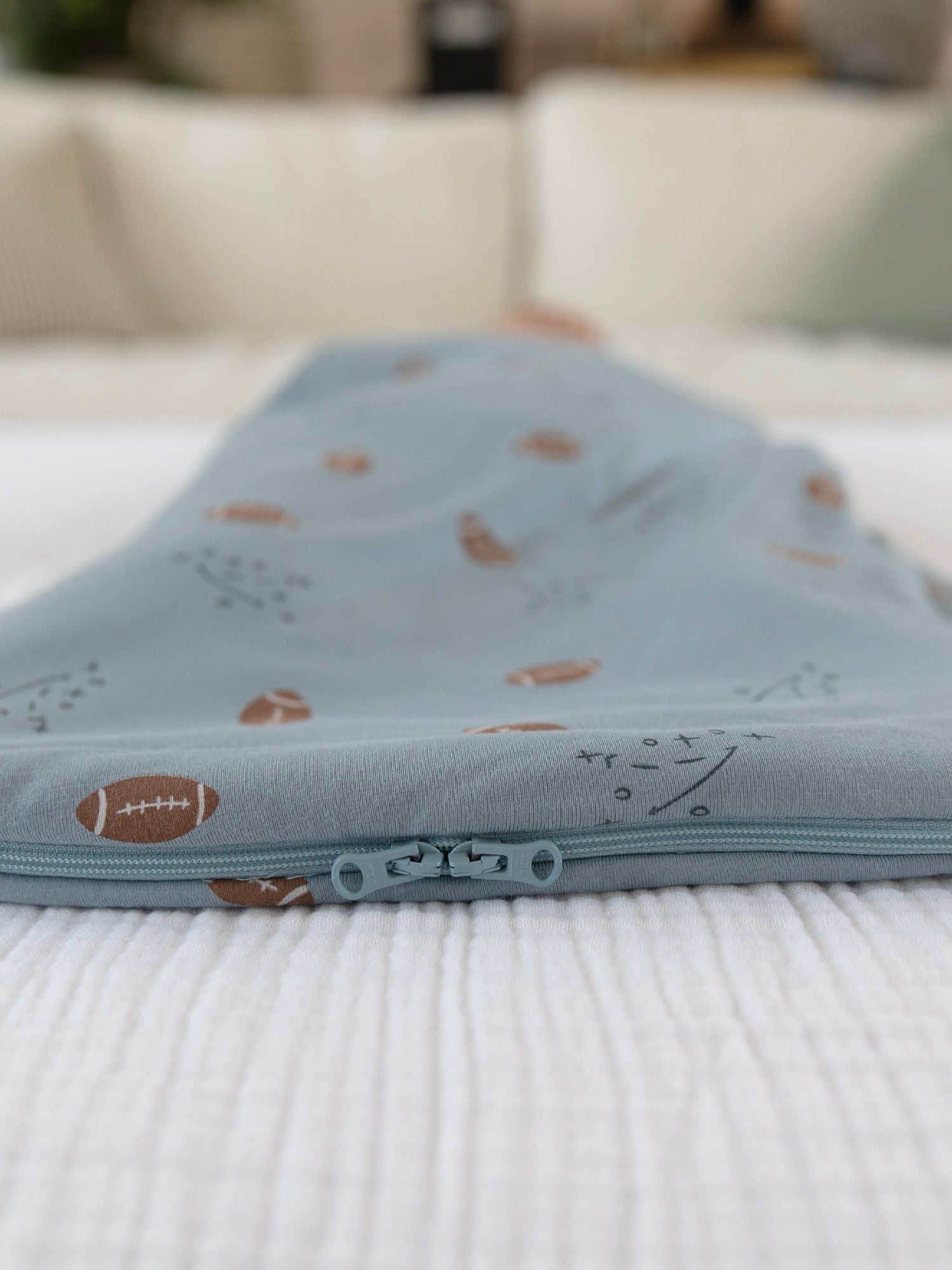 Swaddle Sleep Sack - Football / 1.0 TOG